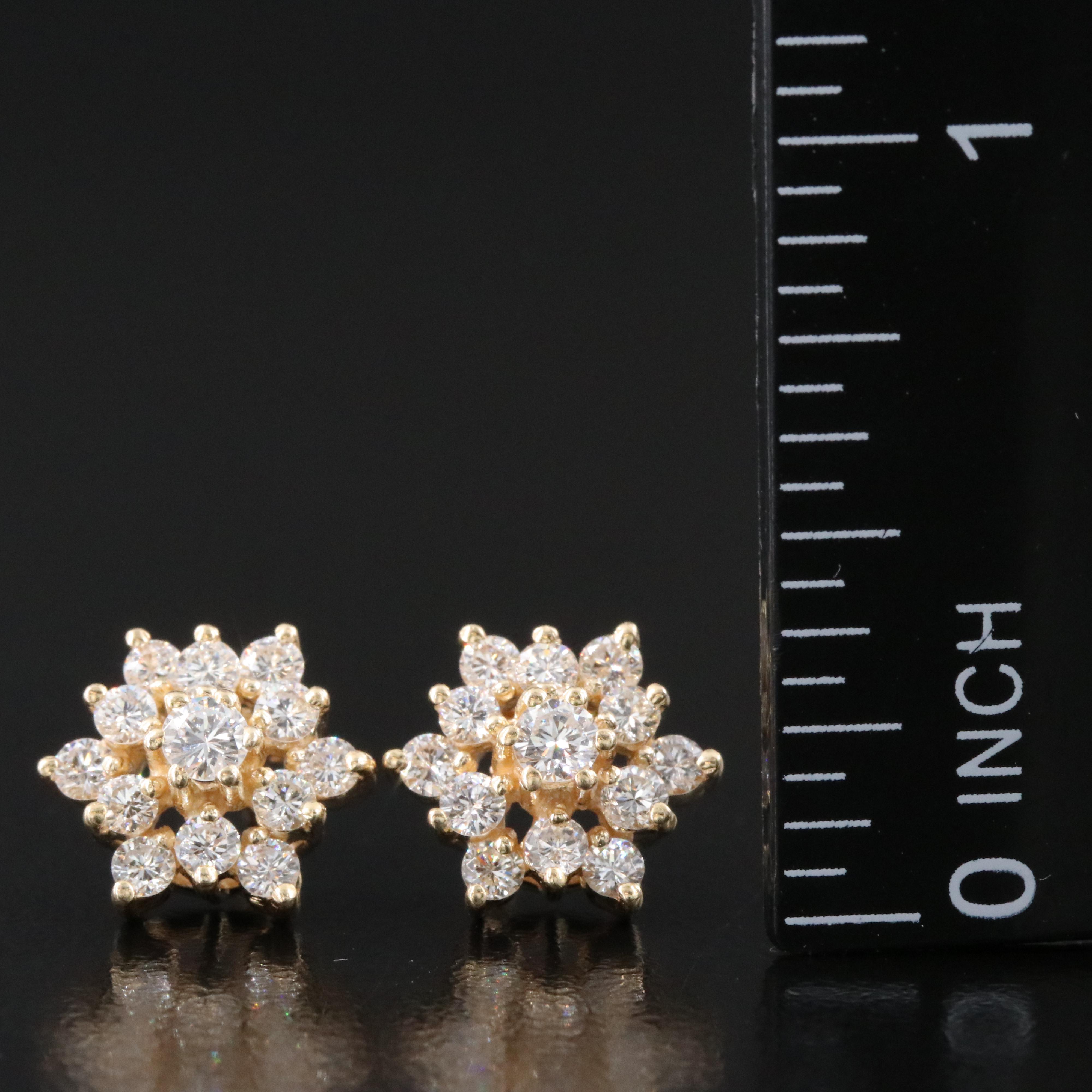 14K 1.08 CTW Diamond Earrings