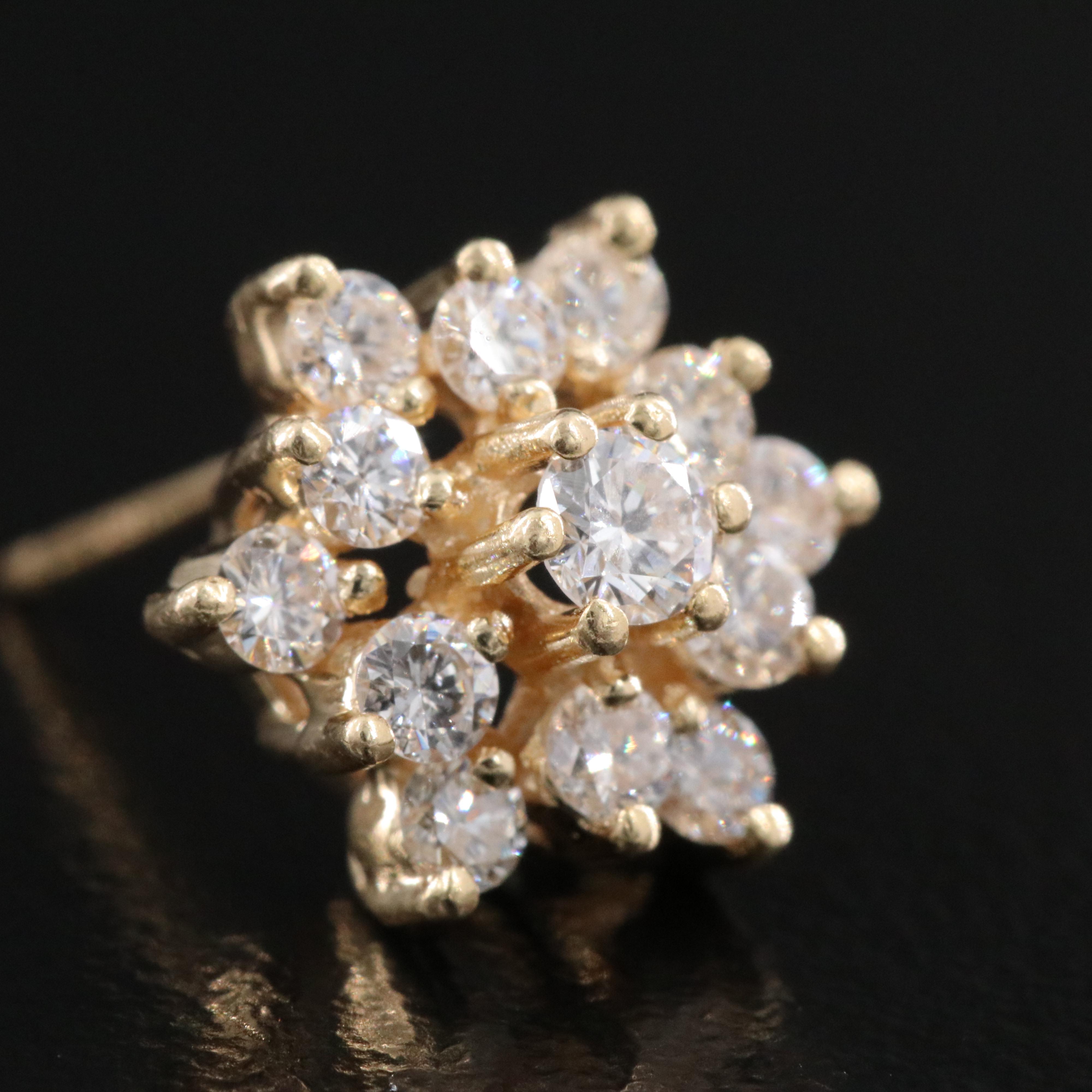 14K 1.08 CTW Diamond Earrings