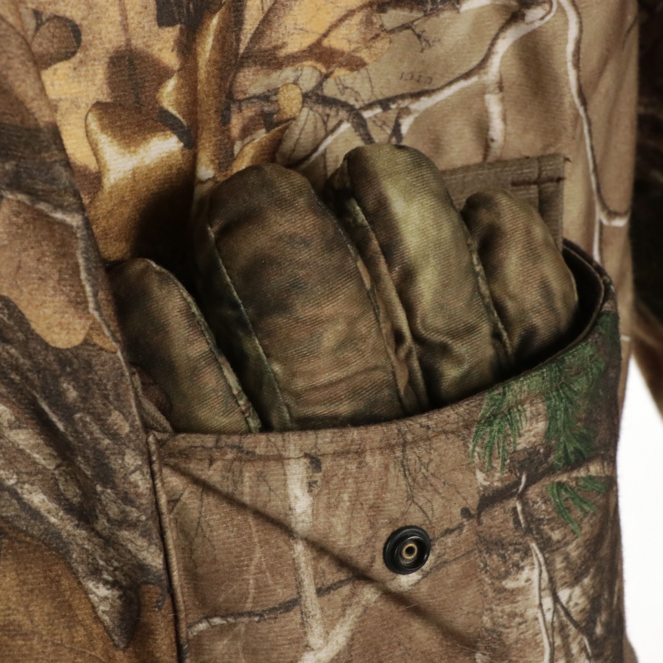 Men's Field & Stream Camouflage Insulated Bib, Hunting Jacket & Gloves, With Tag