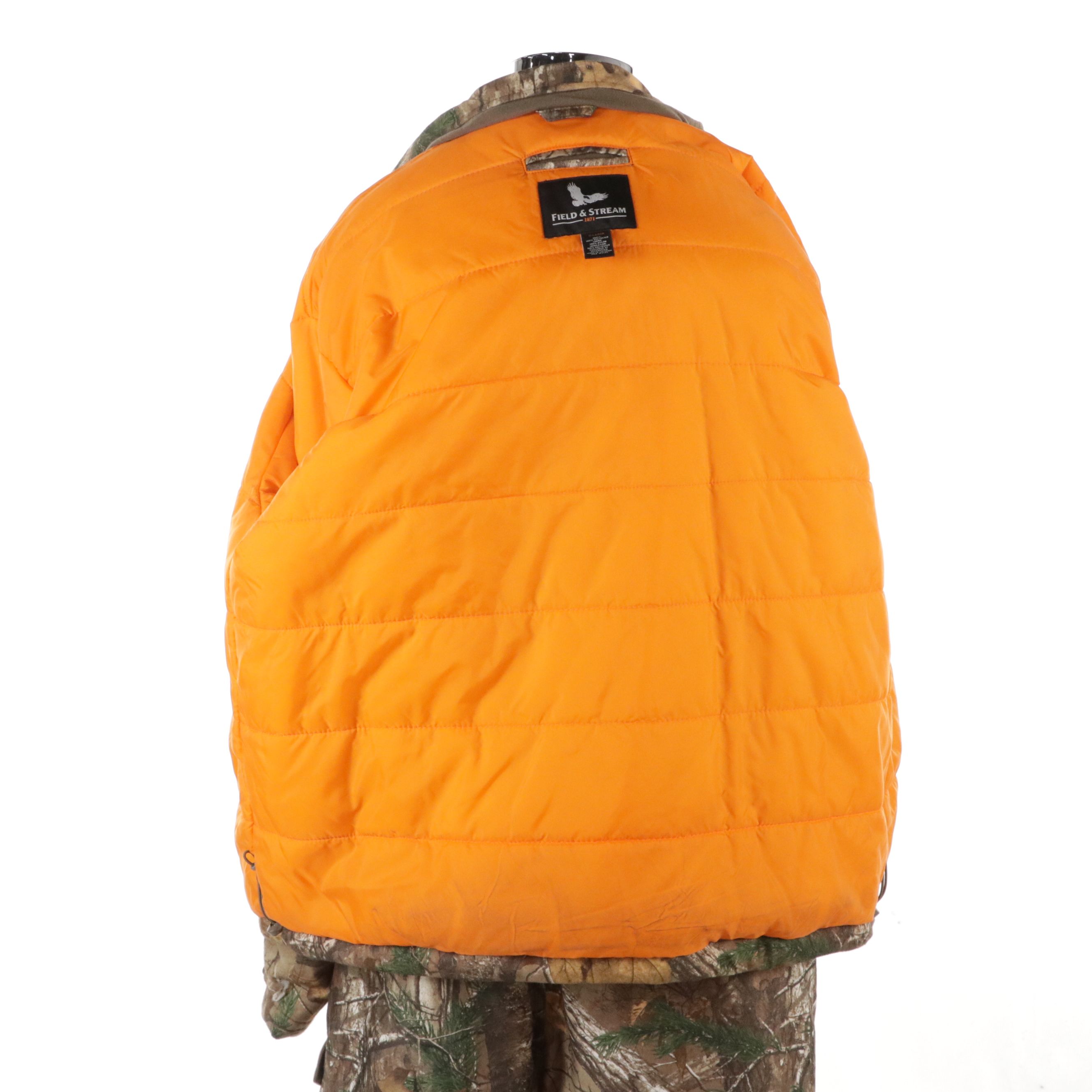 Men's Field & Stream Camouflage Insulated Bib, Hunting Jacket & Gloves, With Tag