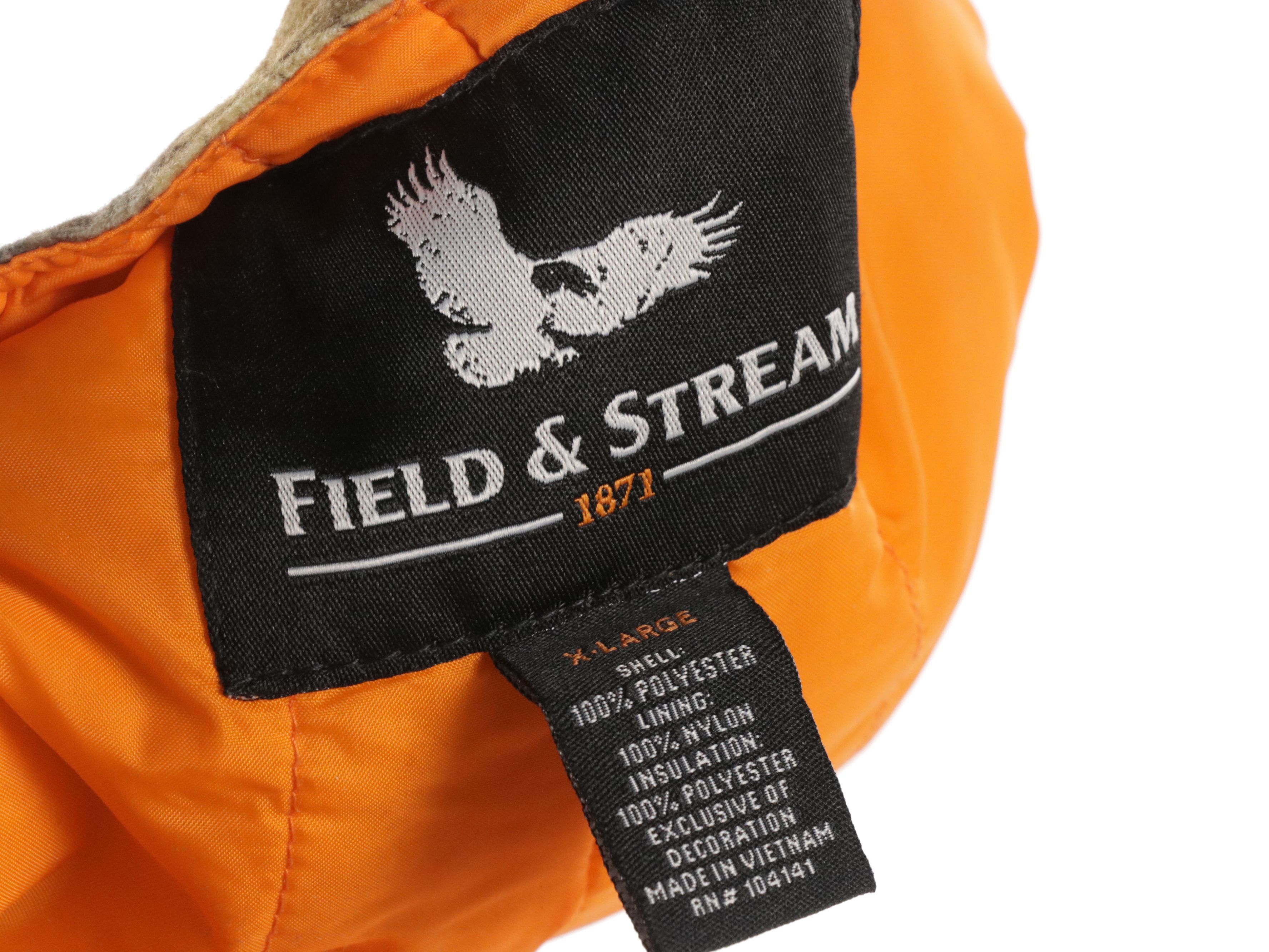 Men's Field & Stream Camouflage Insulated Bib, Hunting Jacket & Gloves, With Tag