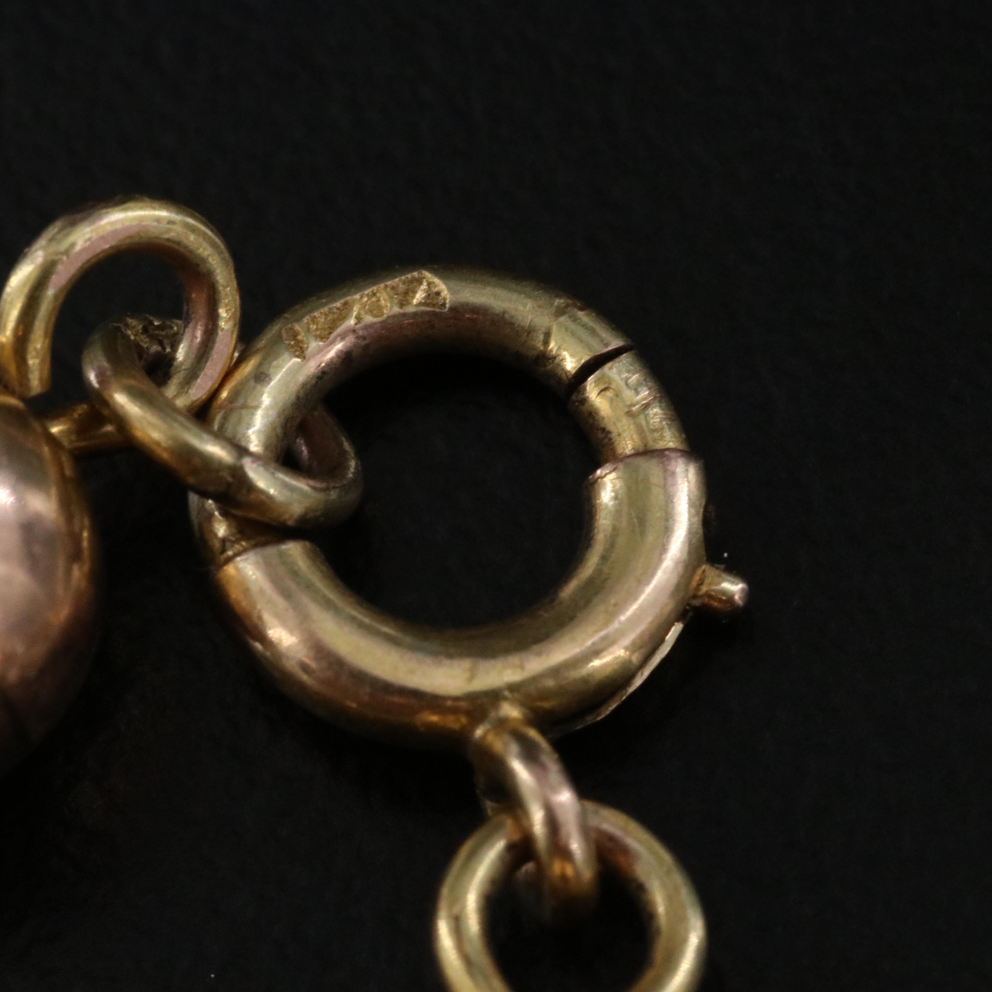 10K Pearl Bracelet with 14K Clasp