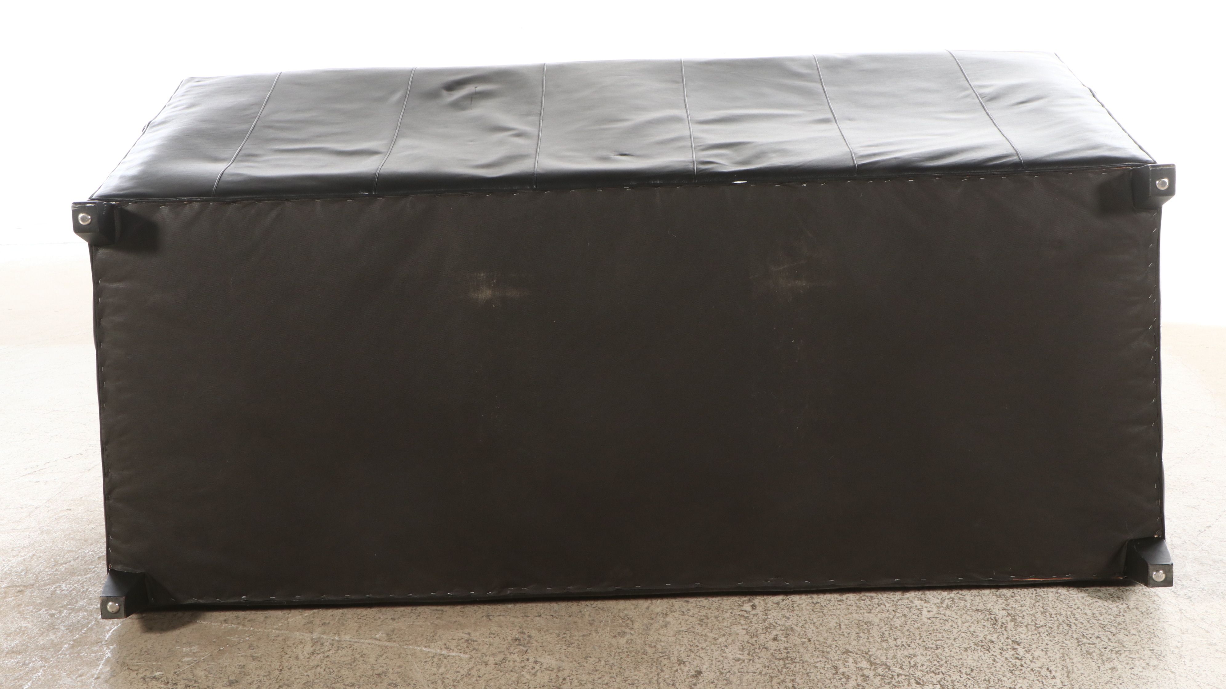 Smith Brothers of Berne Leather Club Style Sofa