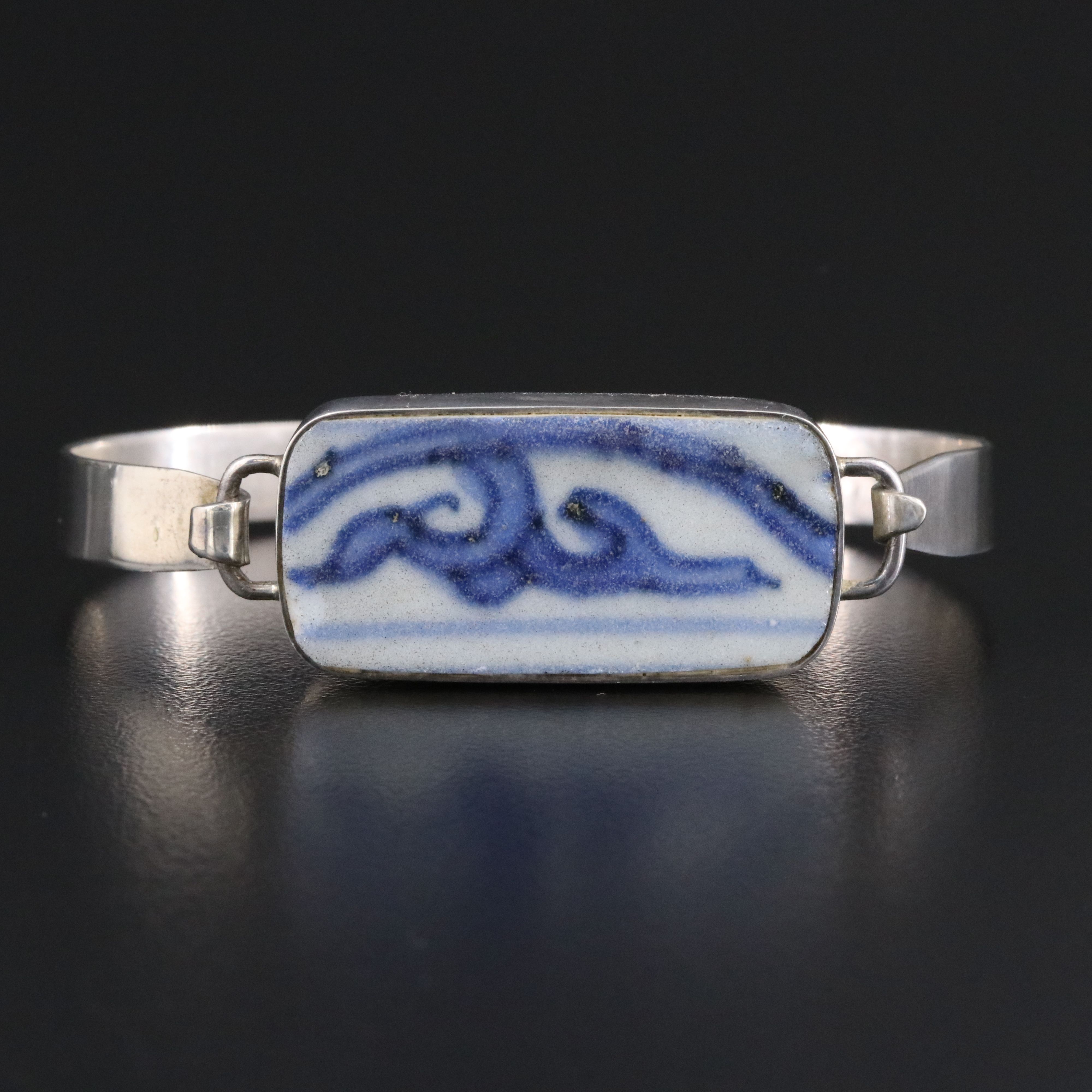 Sterling Pottery Bracelet