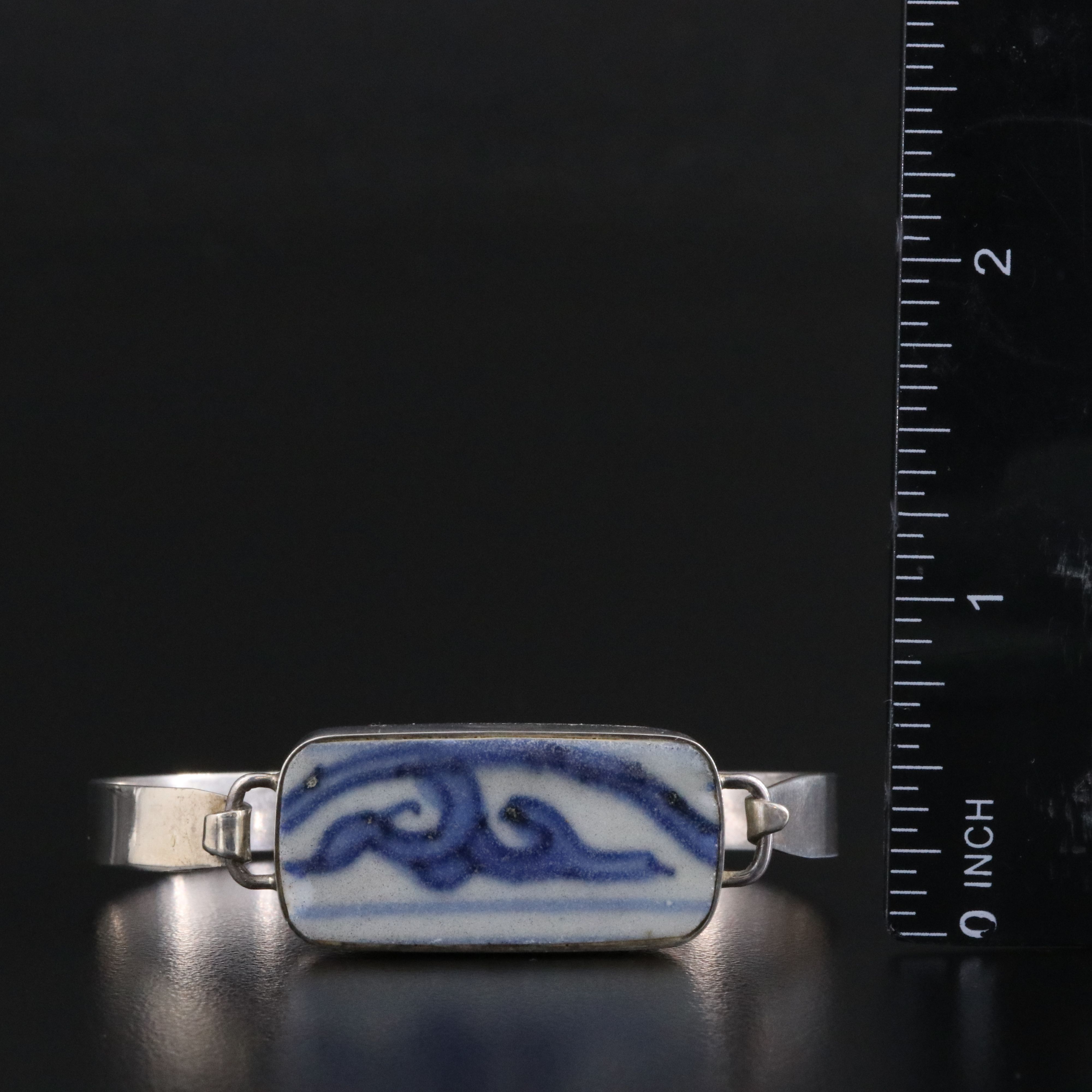 Sterling Pottery Bracelet