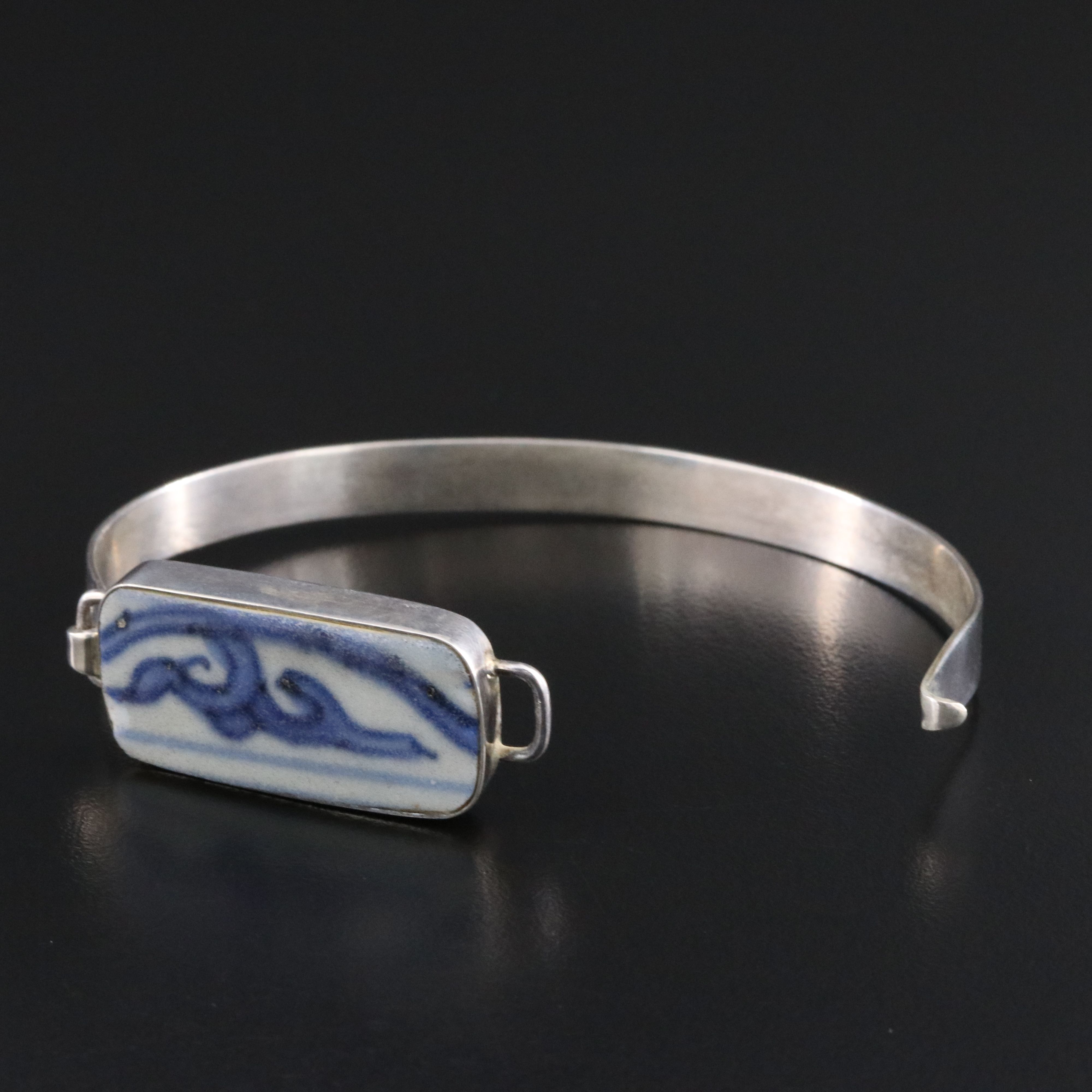 Sterling Pottery Bracelet