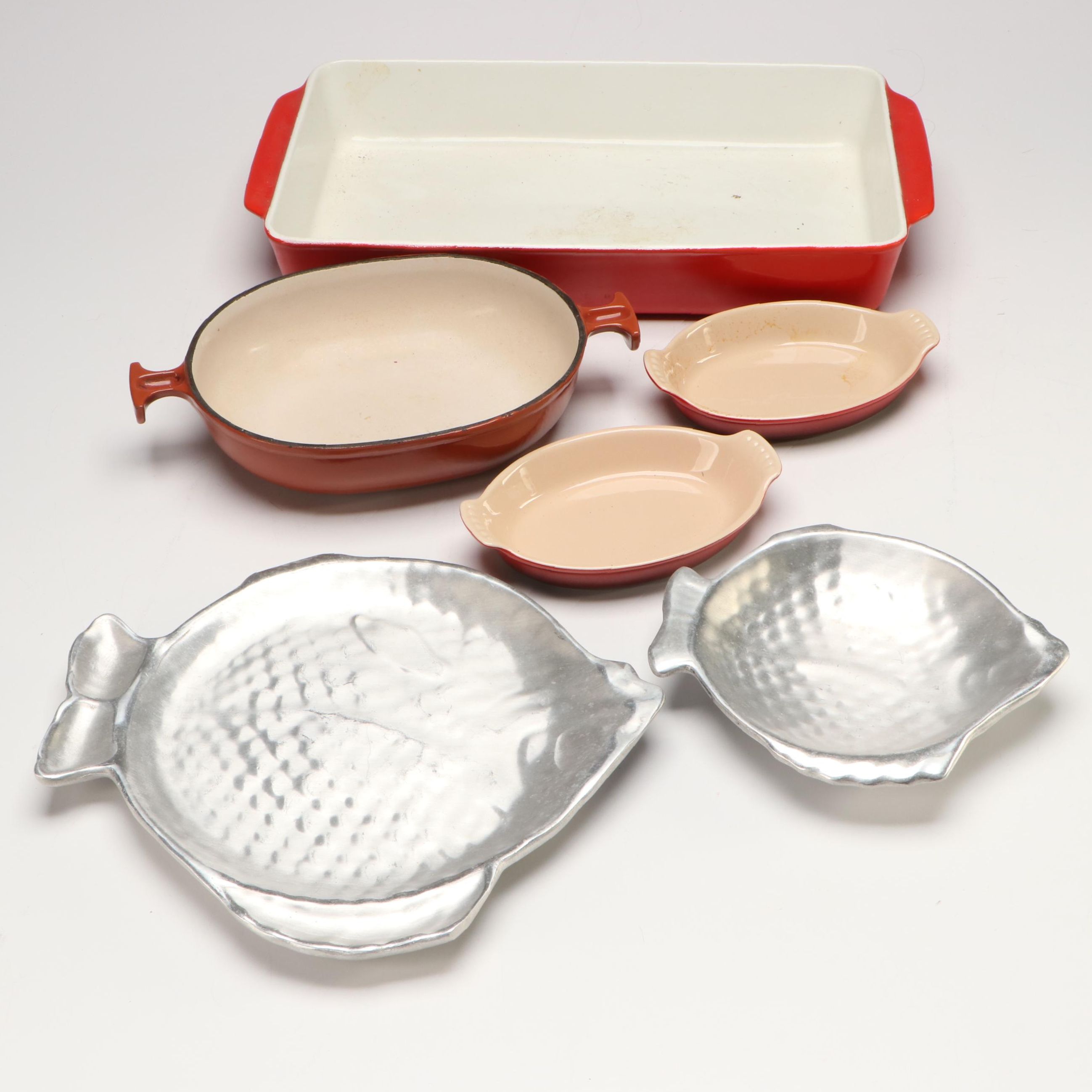 Le Creuset Bakeware with Fish Serveware