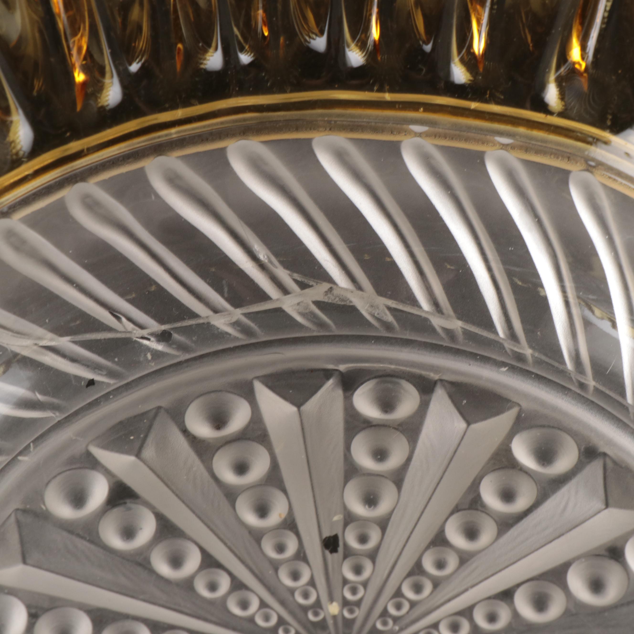 Signed Daum Crystal Freeform Bowl with Vase, Goblets, and More Glassware