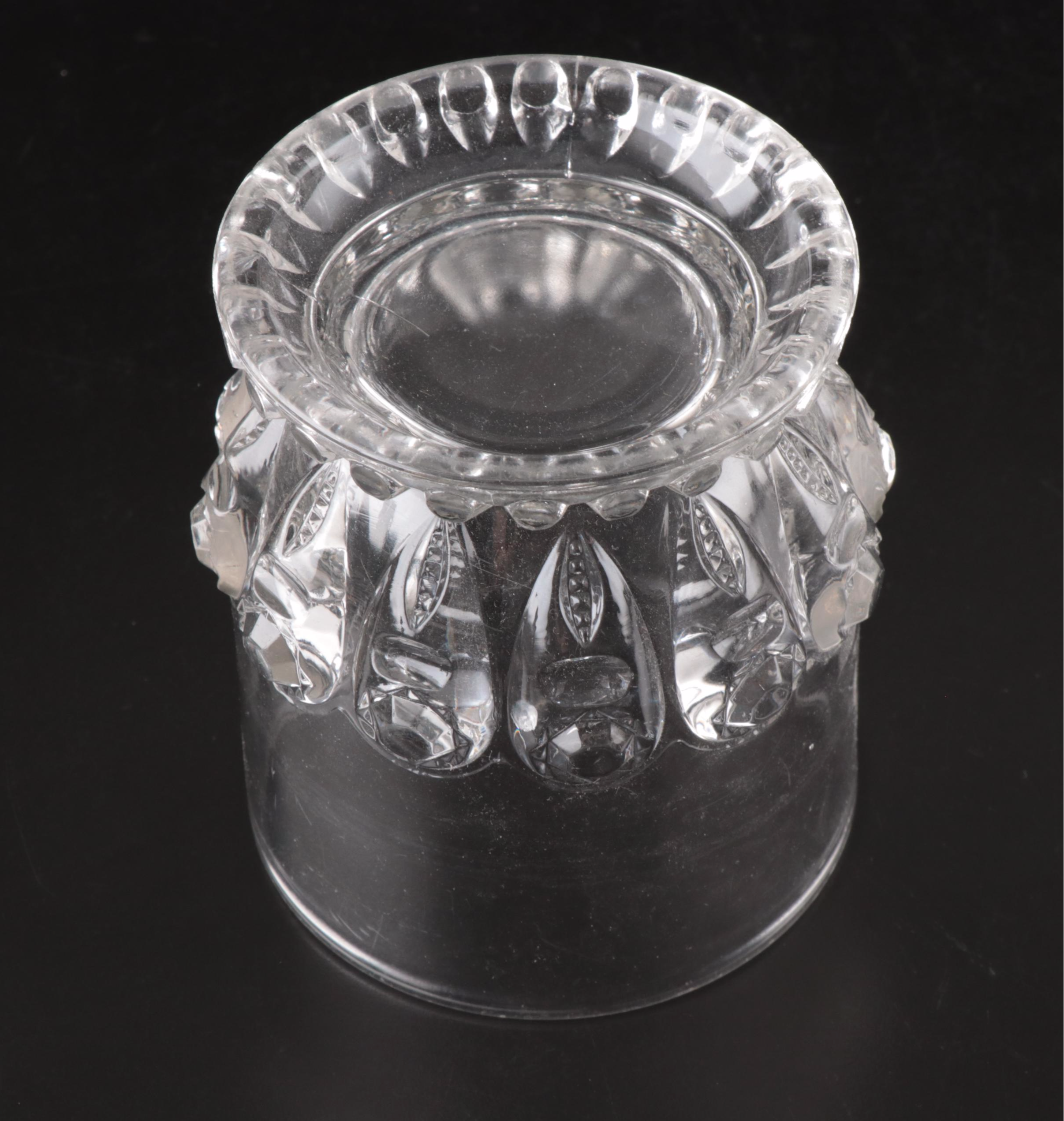 Signed Daum Crystal Freeform Bowl with Vase, Goblets, and More Glassware