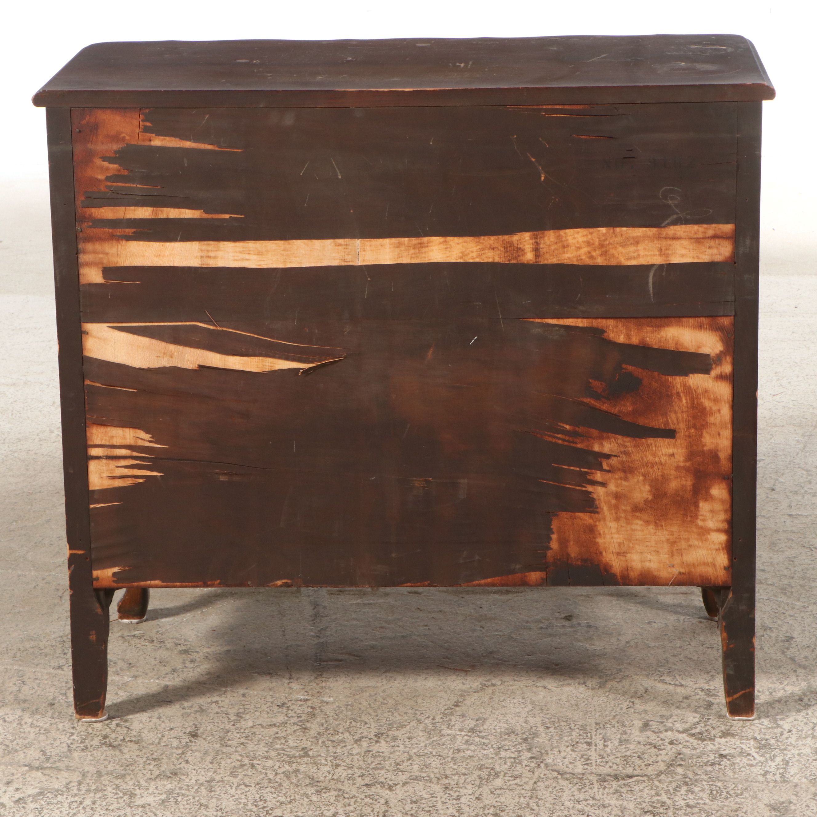 French Provincial Style Carved Wood Cabinet, Early to Mid-20th Century