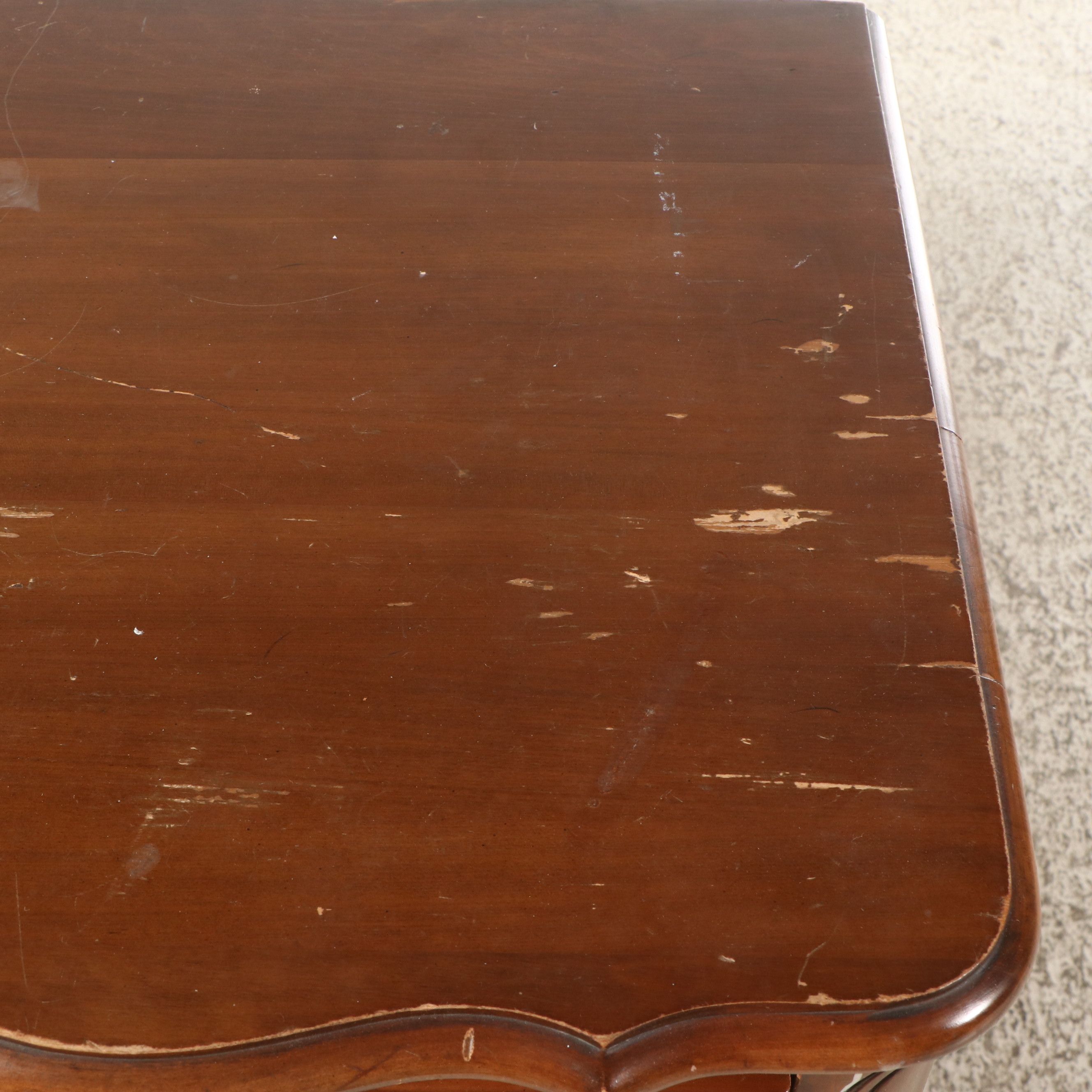 French Provincial Style Carved Wood Cabinet, Early to Mid-20th Century