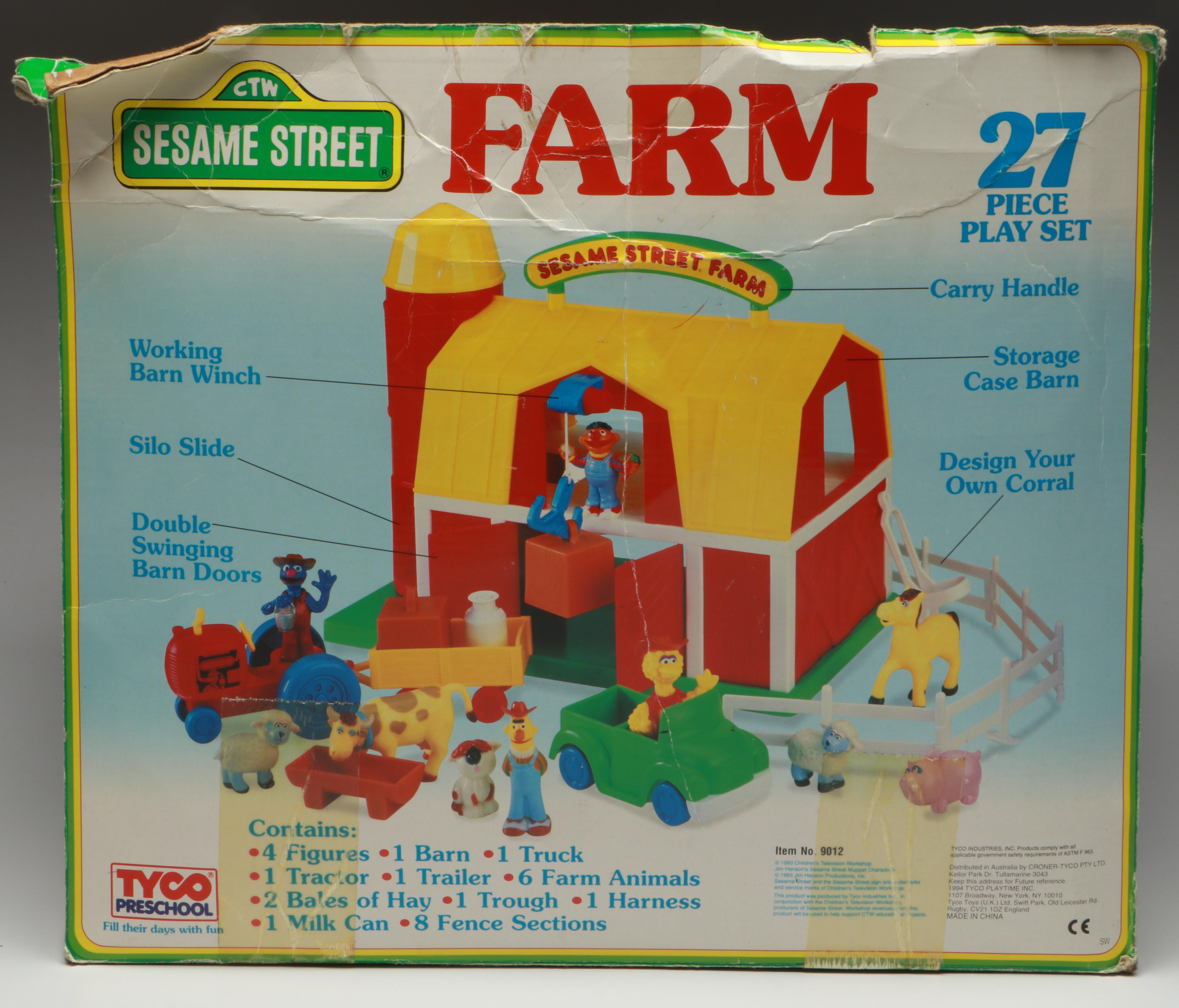 Tyco "Sesame Street Farm," Fisher-Price Play Family House, and More Toys