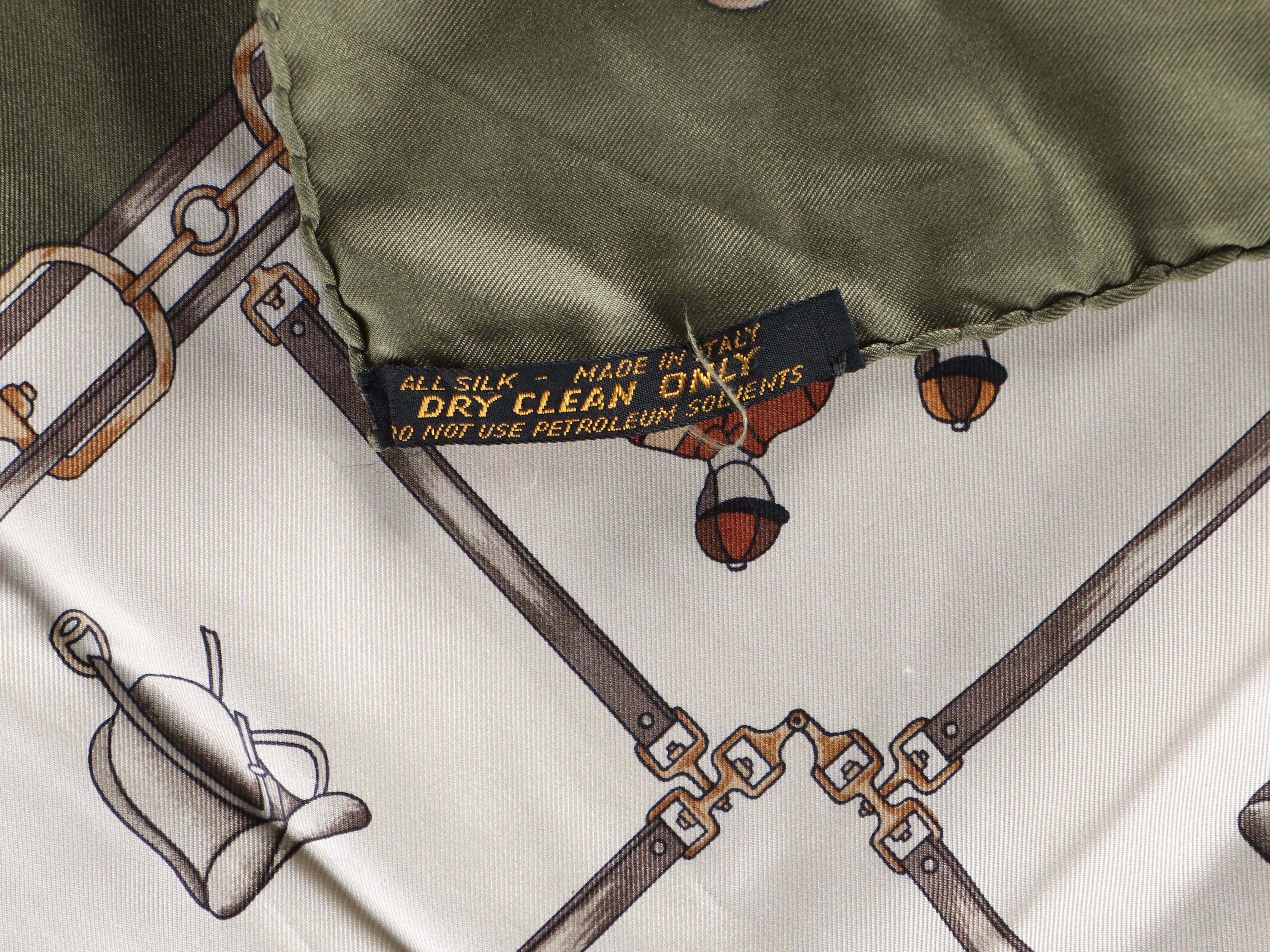 Celine Thoroughbred Racing Scarf 90 in Silk Twill