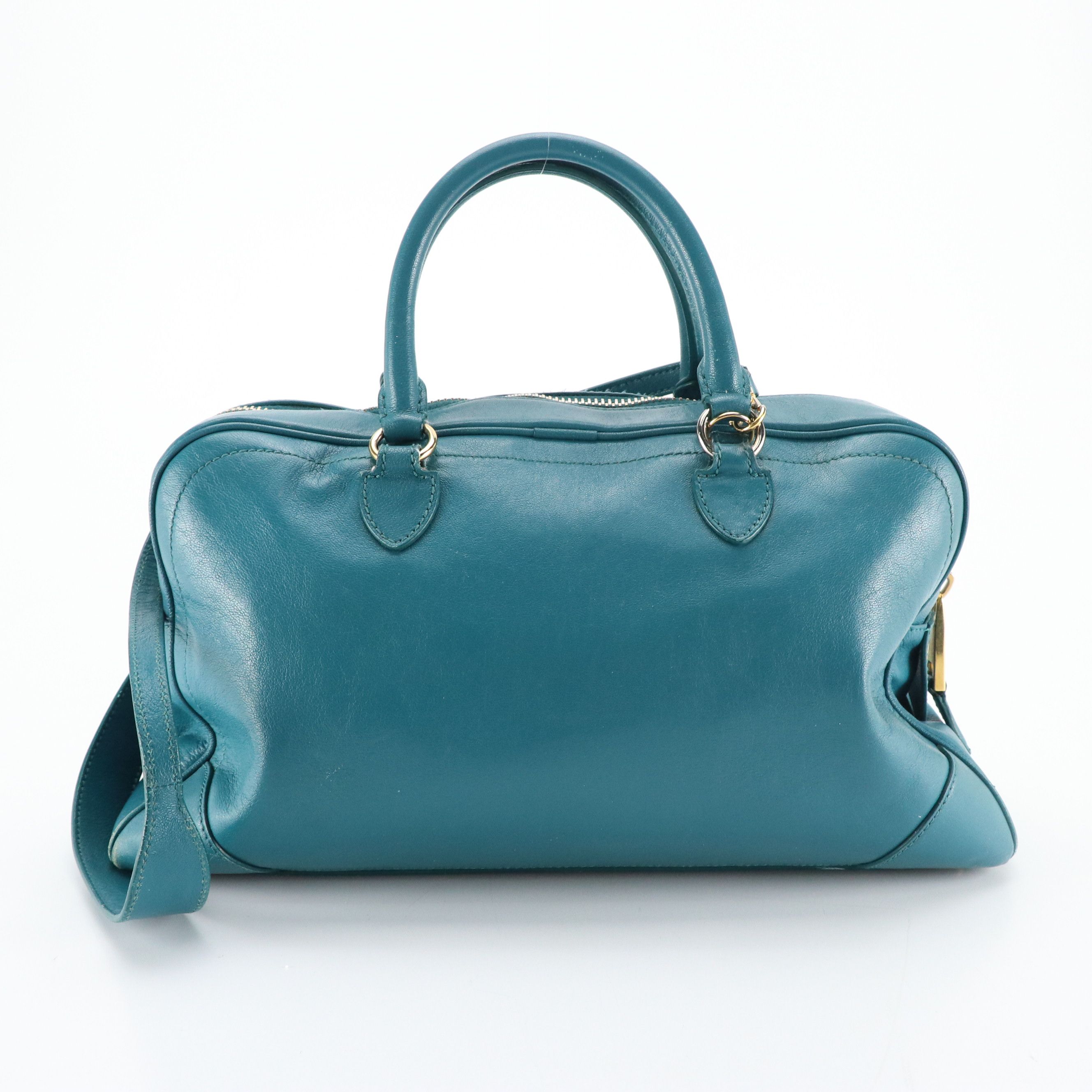 Marc Jacobs the Venetia Two-Way Bag in Teal Leather