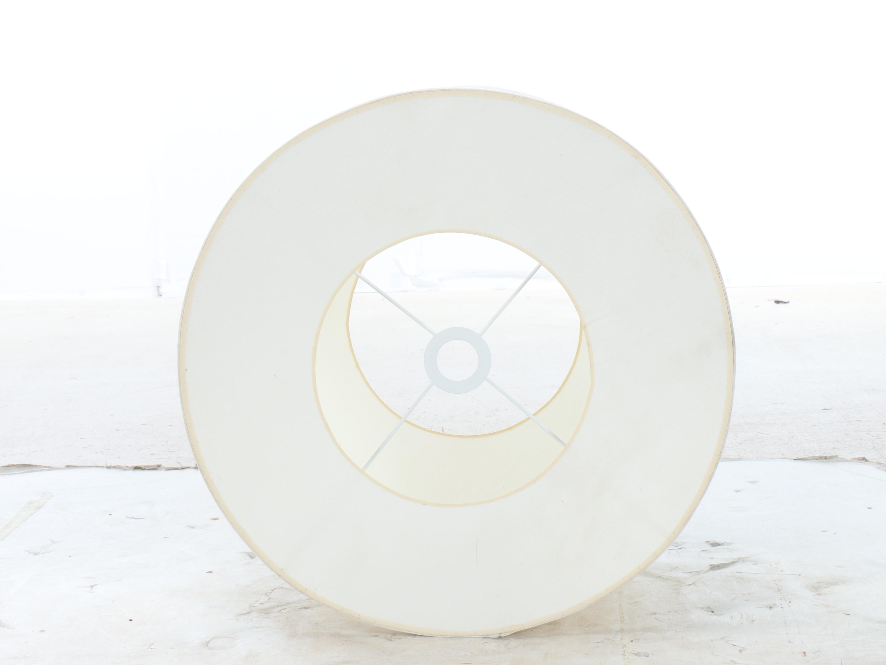 Mid Century Modern Style Wood Side Table with Attached Lamp