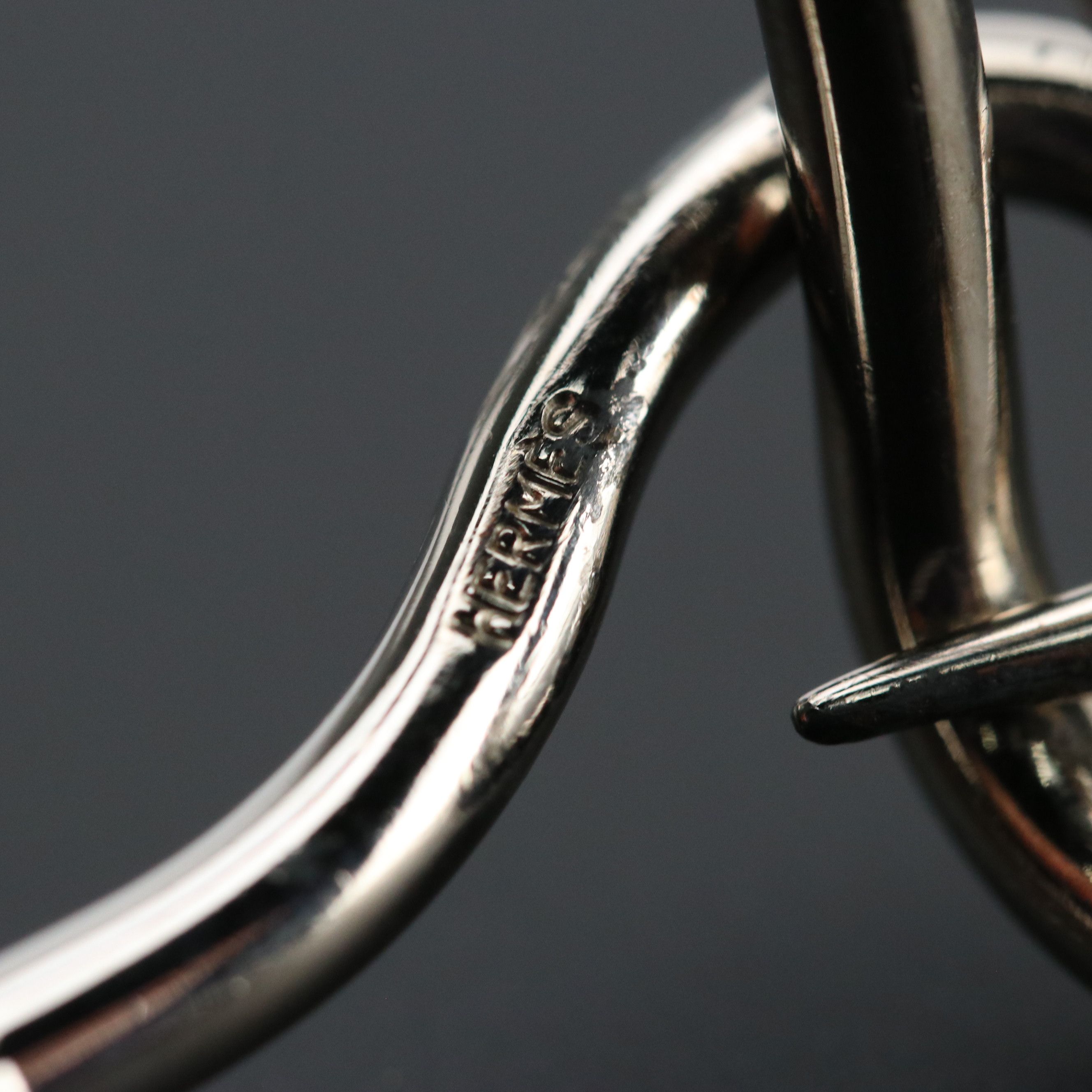 Hermès Jumbo Hook Braided Leather Bracelet