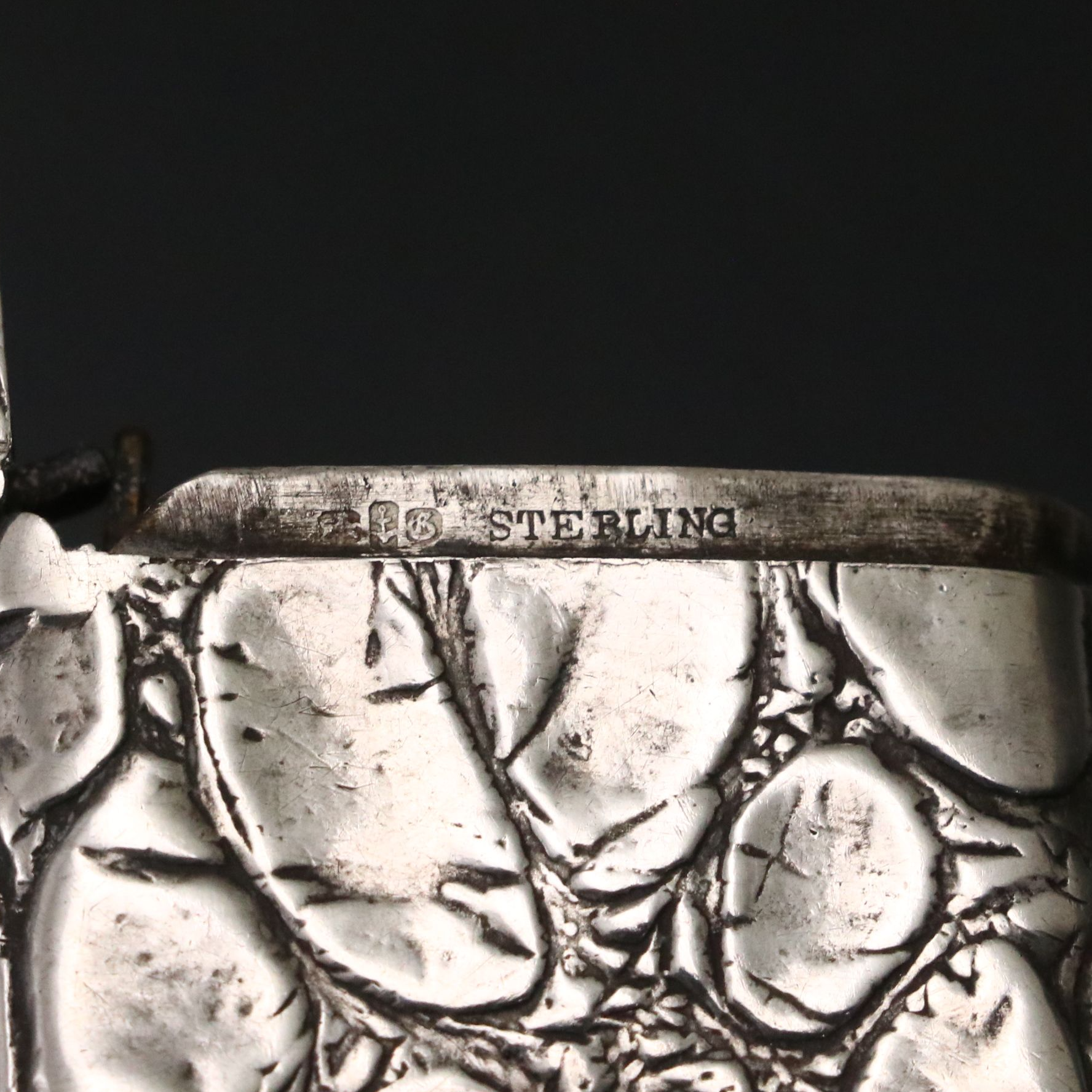 Gorham Sterling Silver Vesta with Seated Liberty and Other Half Dollars, 1886