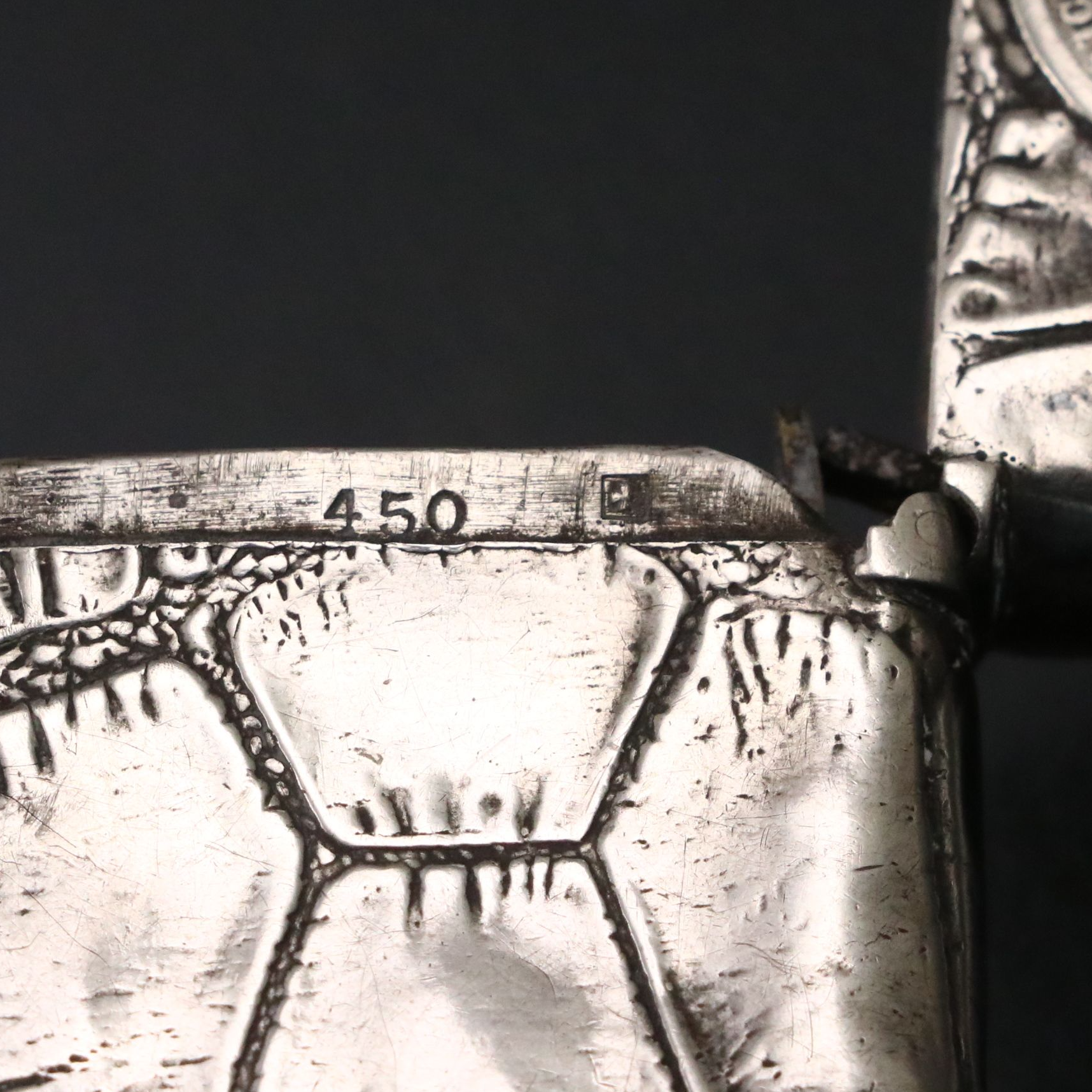 Gorham Sterling Silver Vesta with Seated Liberty and Other Half Dollars, 1886