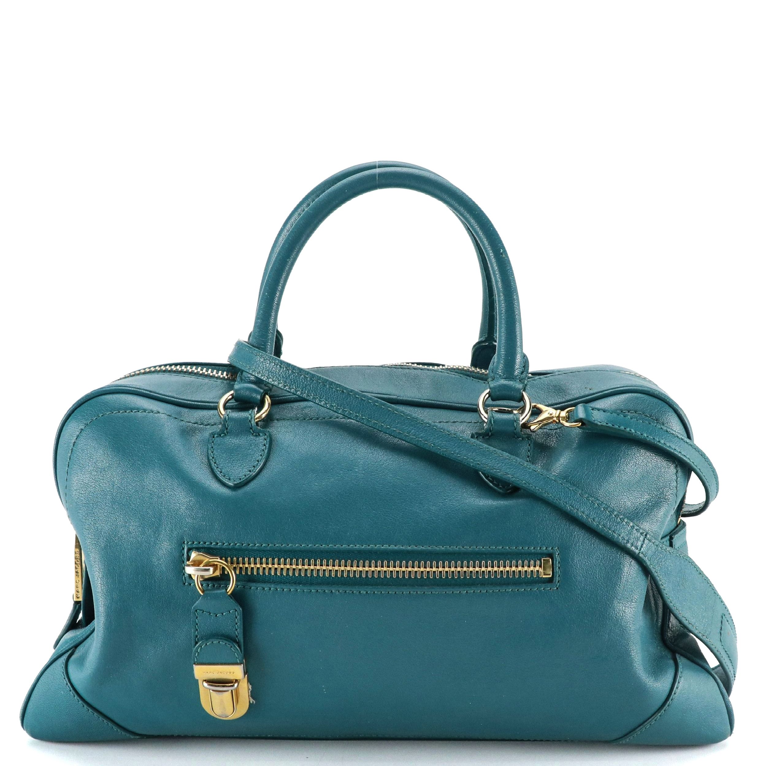 Marc Jacobs the Venetia Two-Way Bag in Teal Leather
