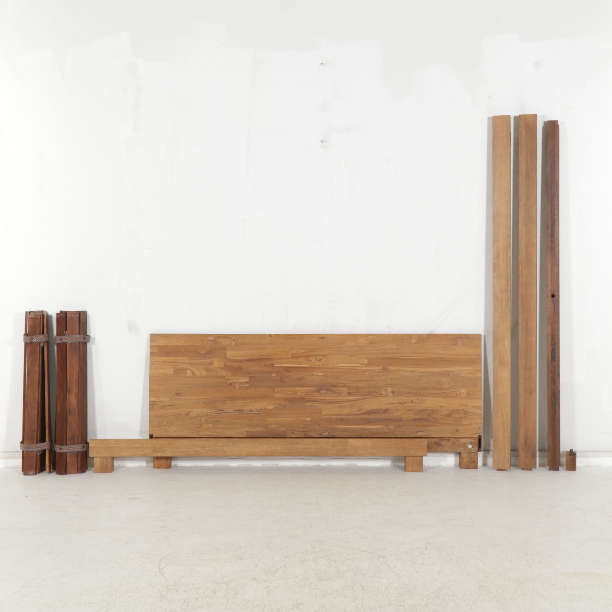 CB2 "Dondra" Reclaimed Teak King Size Bed Frame, 2020