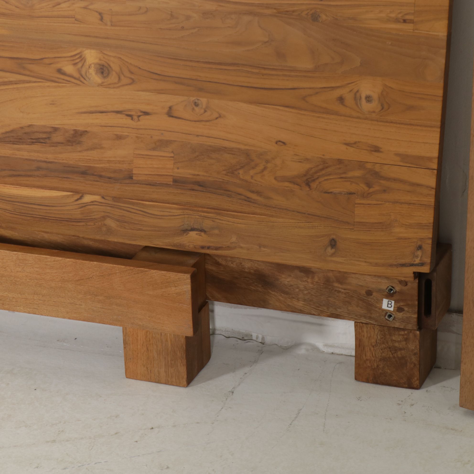 CB2 "Dondra" Reclaimed Teak King Size Bed Frame, 2020