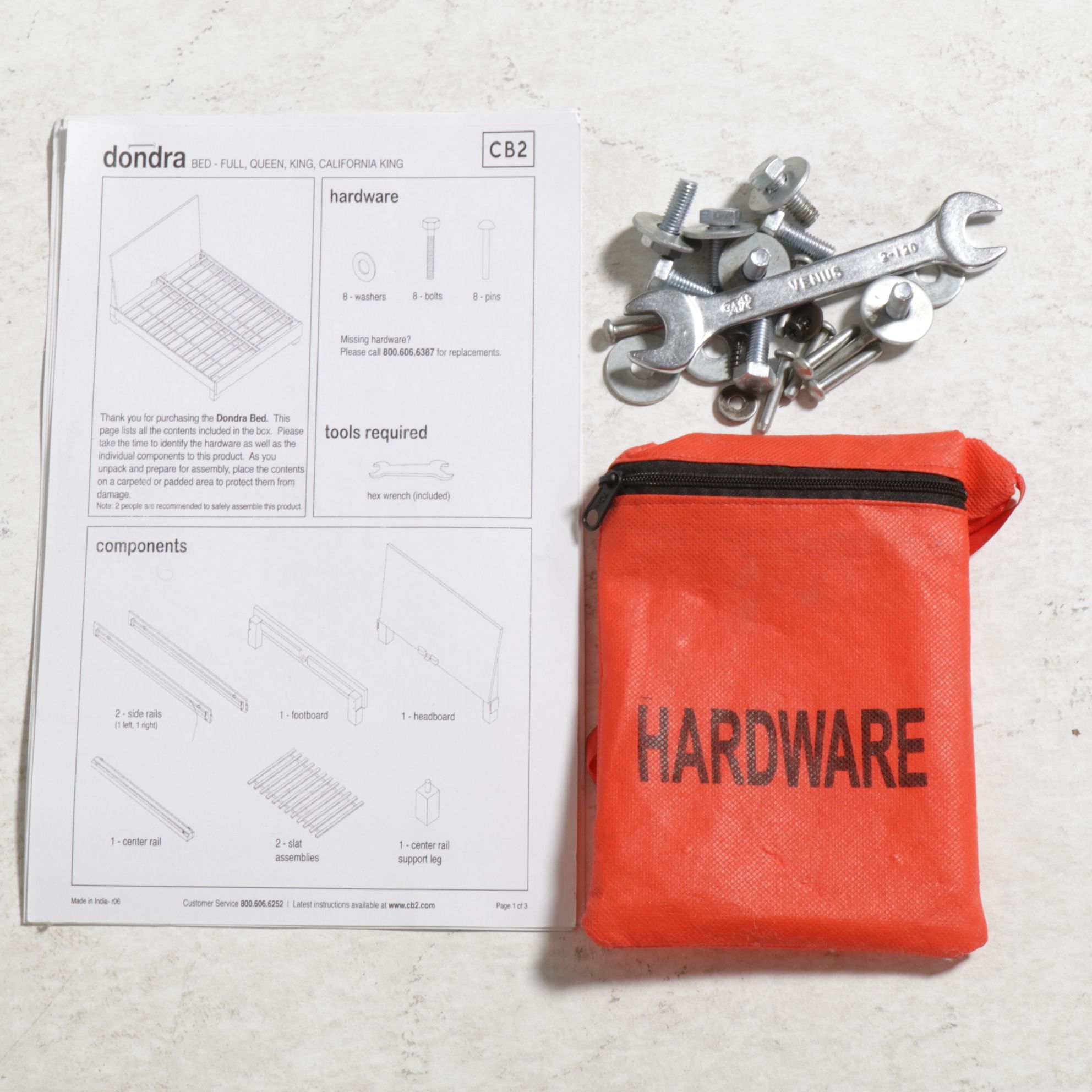 CB2 "Dondra" Reclaimed Teak King Size Bed Frame, 2020