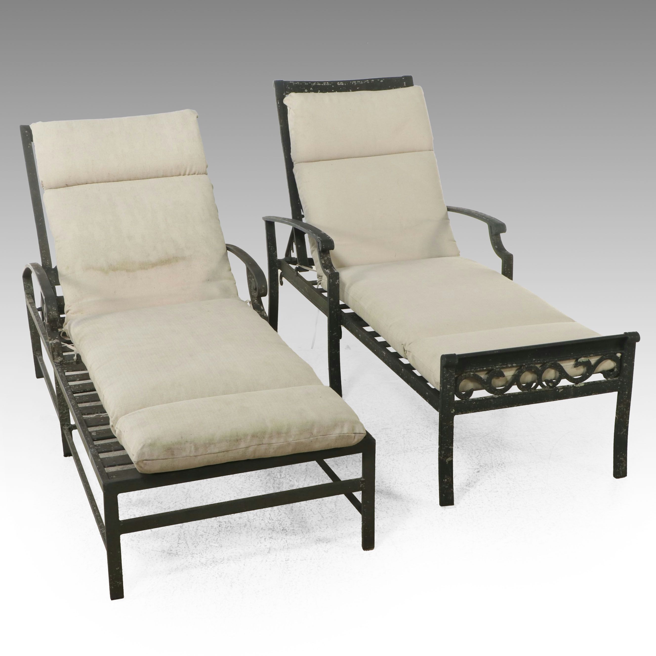 Thomasville and Other Cast Metal Patio Chaises