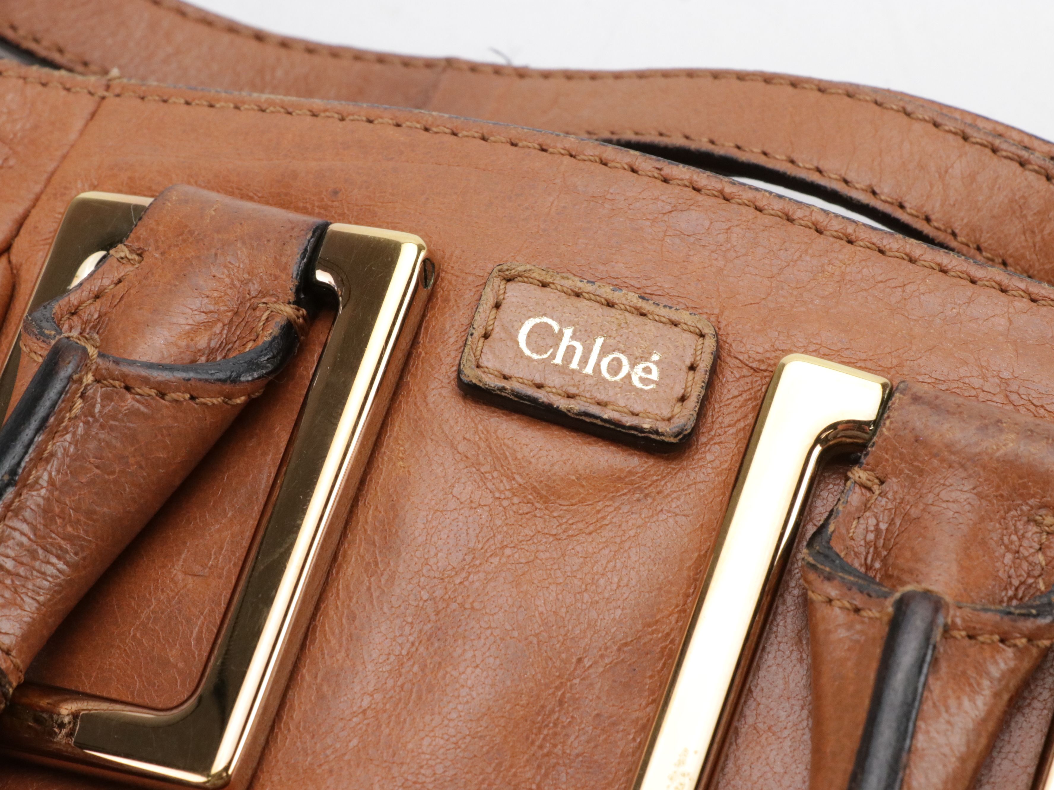 Chloé Mini Ethel Two-Way Satchel in Brown Calfskin Leather