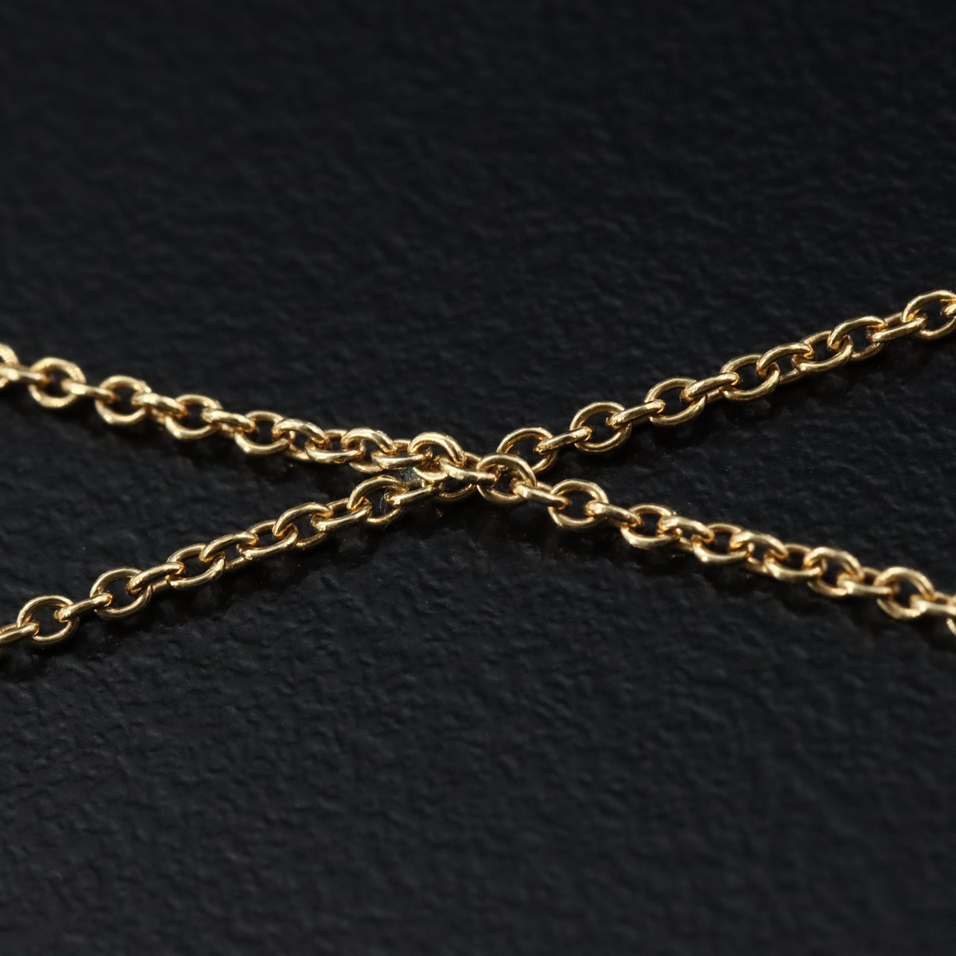 14K Emerald and Diamond Halo East-West Pendant Necklace