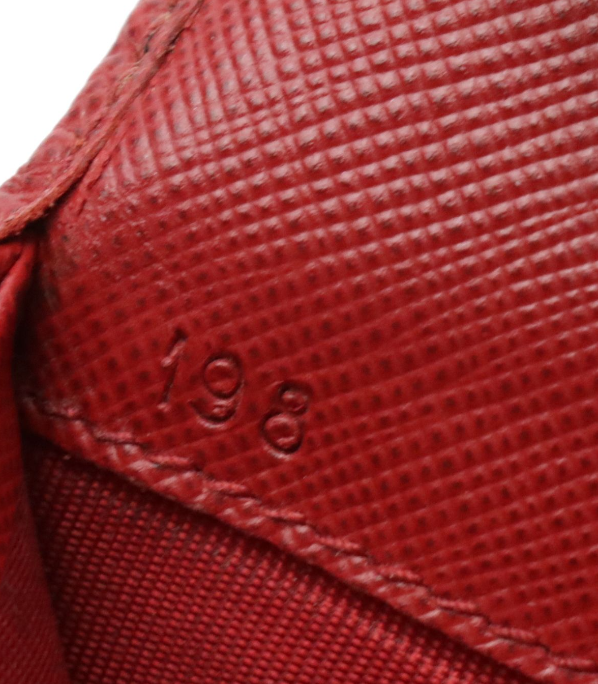 Prada Continental Flap Wallet in Red Saffiano Leather