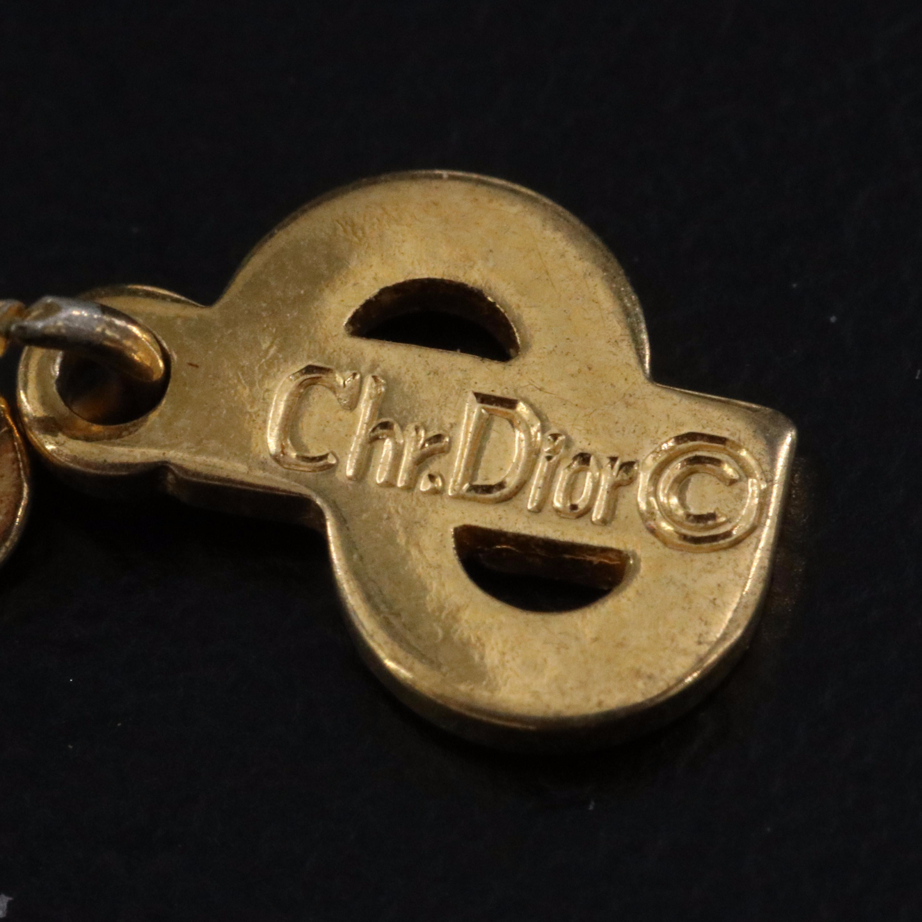 Christian Dior CD Logo Necklace
