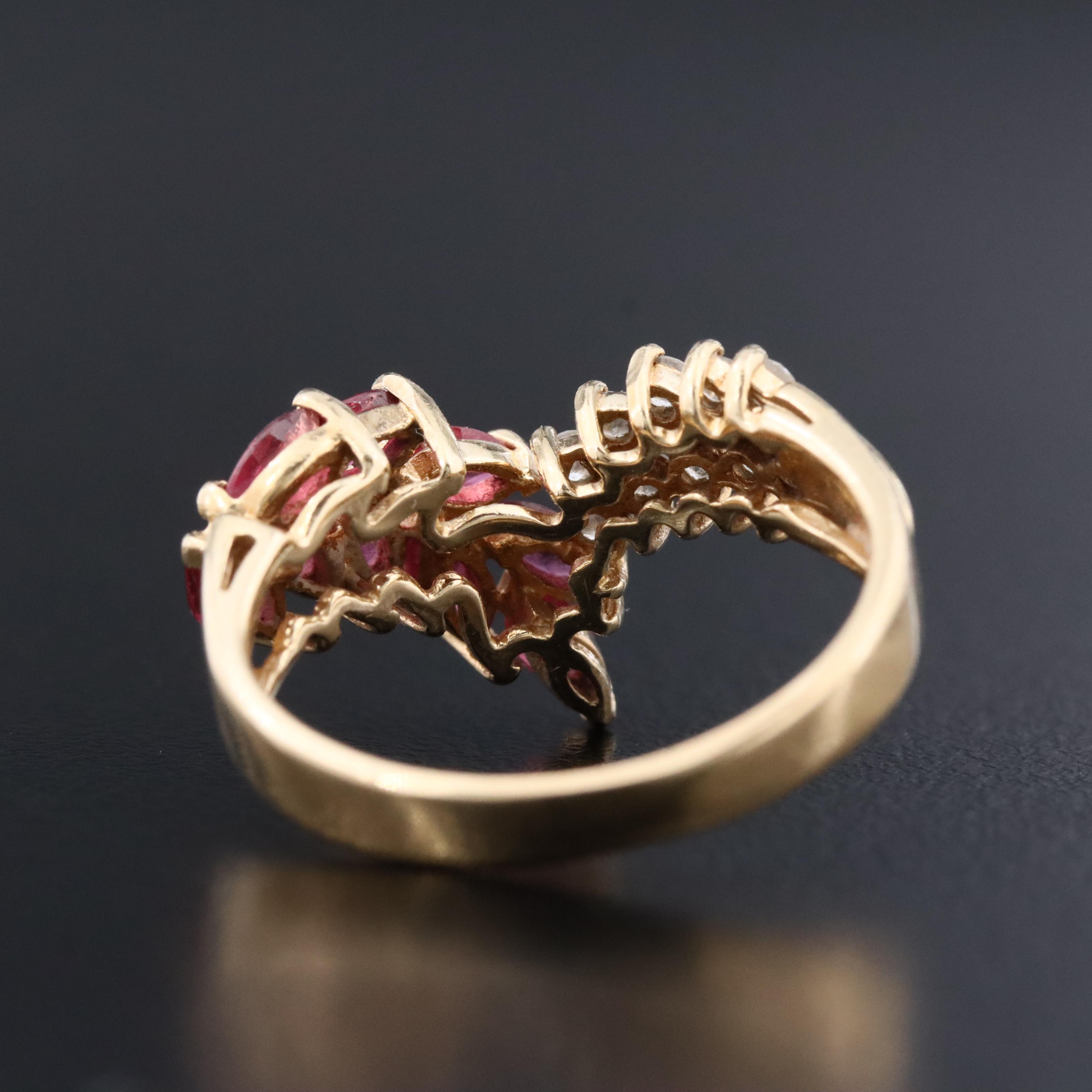 14K Ruby and Diamond Ring