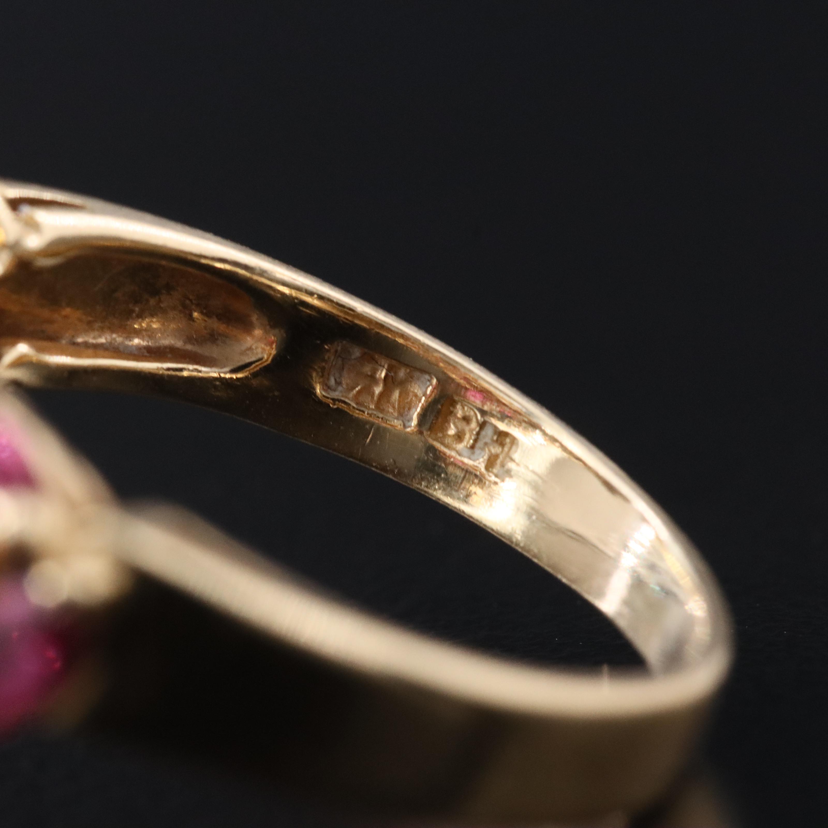 14K Ruby and Diamond Ring