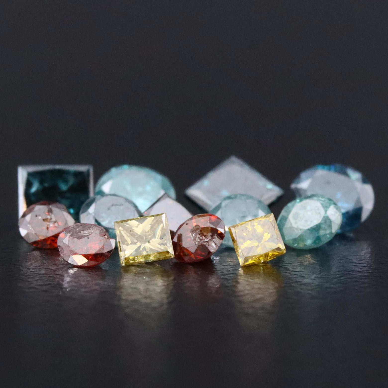 Loose 1.54 CTW Fancy Color Diamond Lot