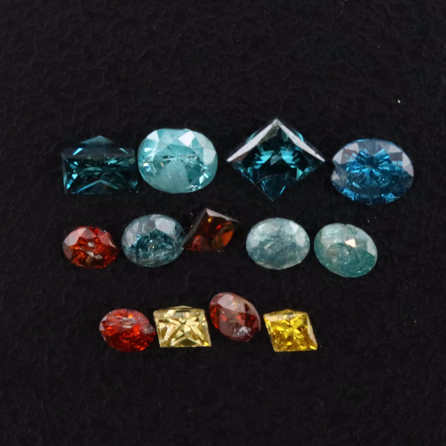 Loose 1.54 CTW Fancy Color Diamond Lot