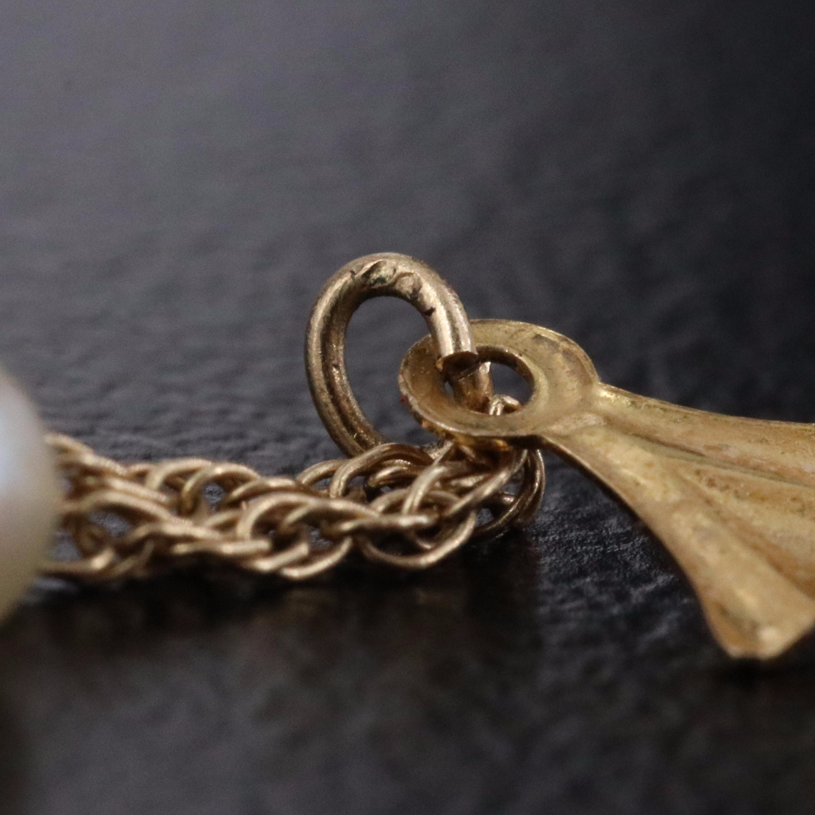 14K Pearl Drop Earrings