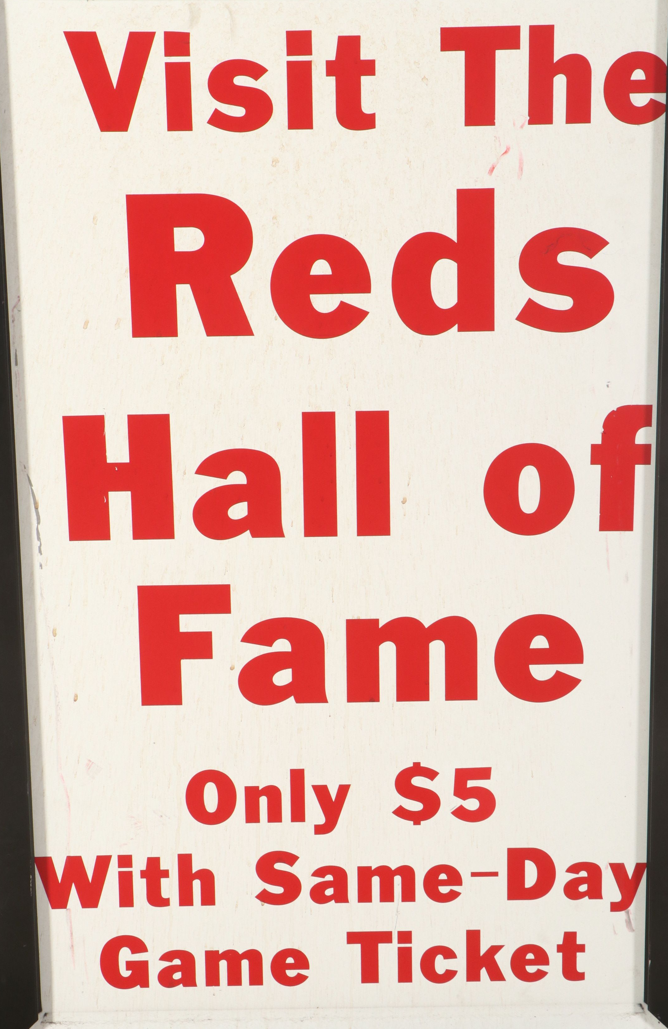 Cincinnati Reds Hall of Fame and Community Resource Center Signs