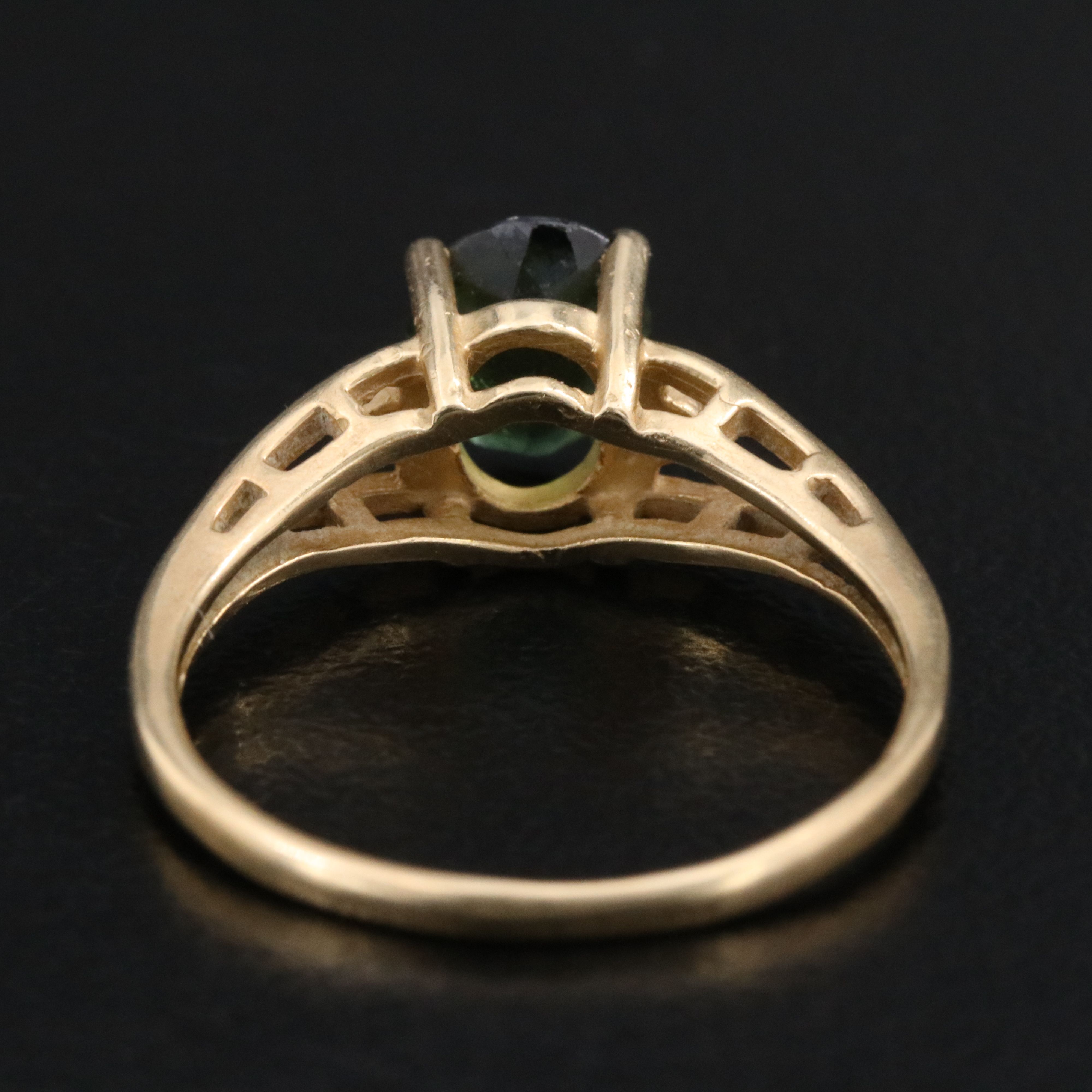 14K Tourmaline and Diamond Ring