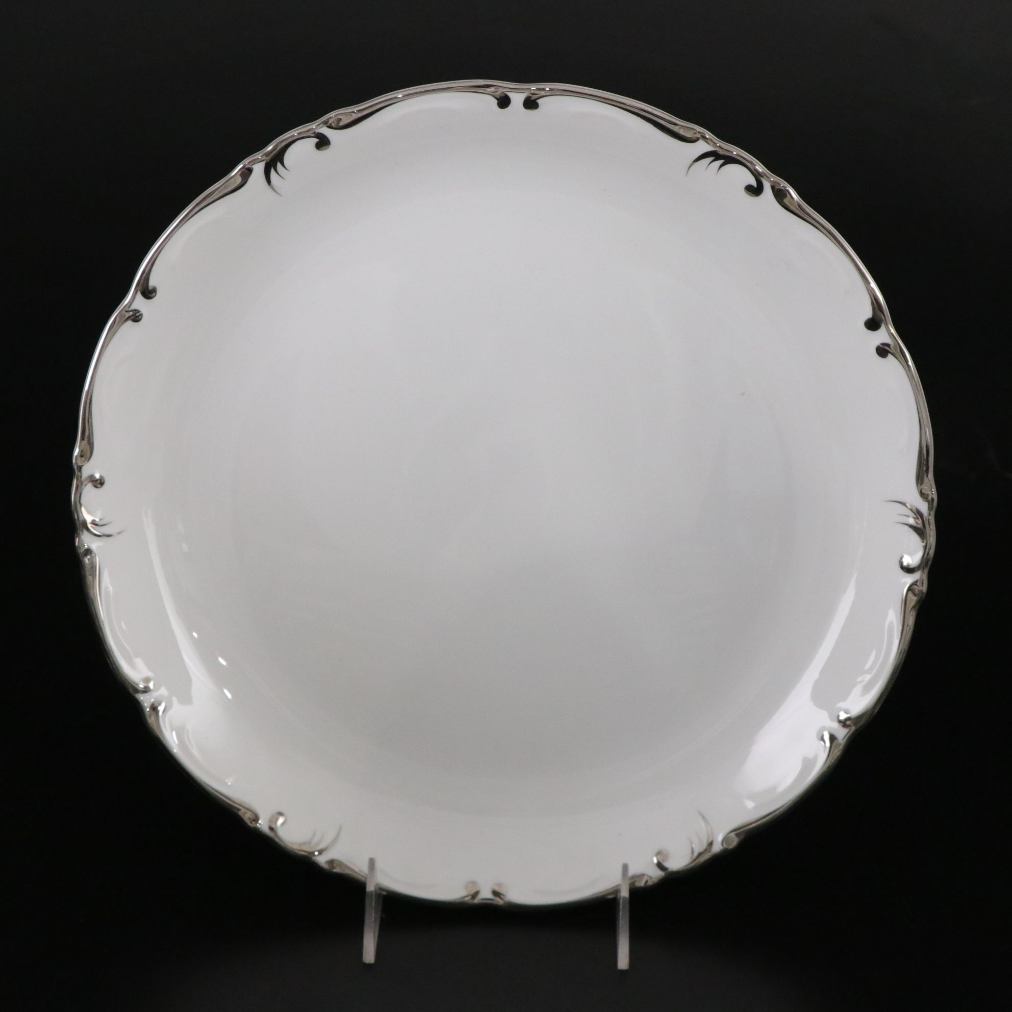 Amcrest "Imperial" Platinum Dinnerware Set for 12 with Extras