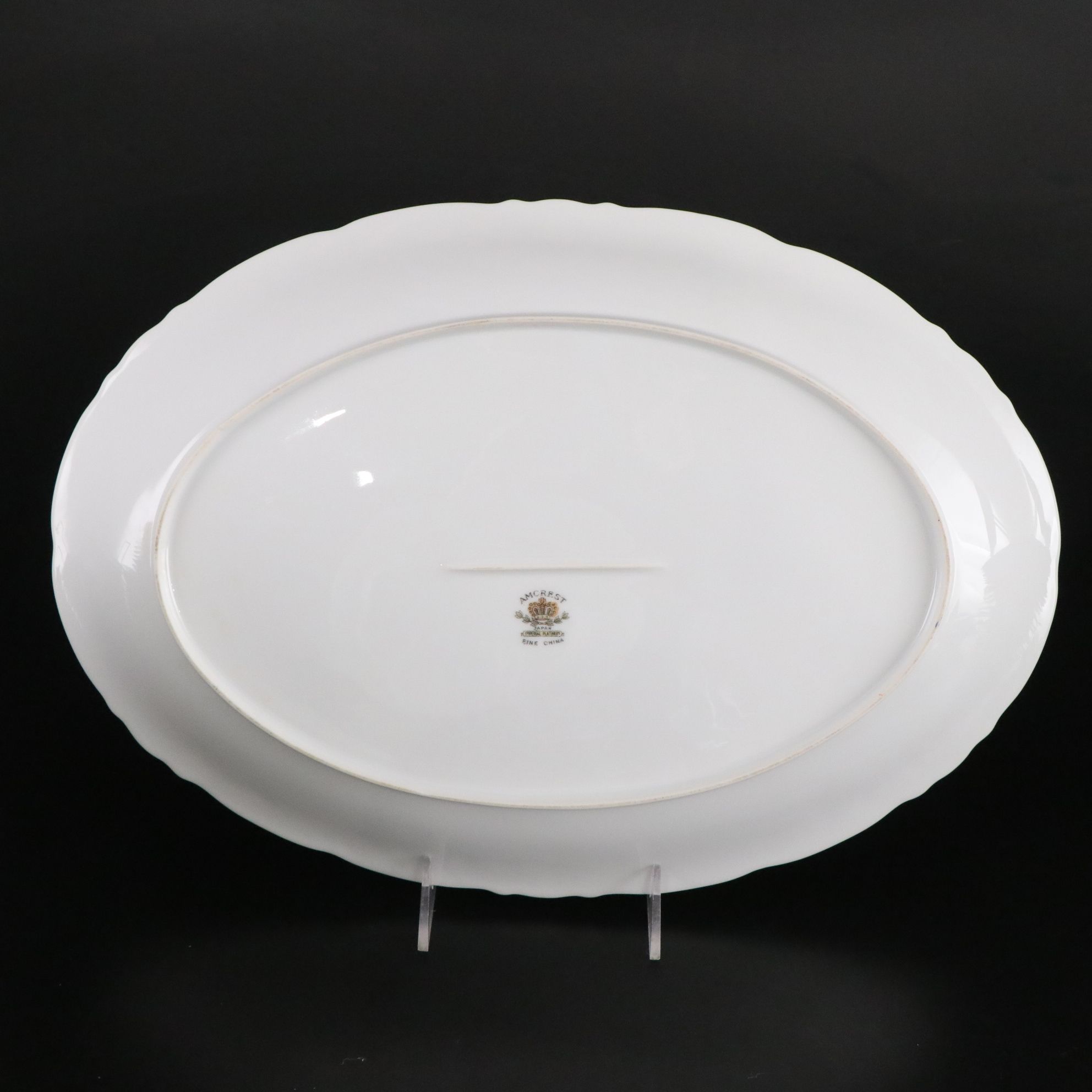 Amcrest "Imperial" Platinum Dinnerware Set for 12 with Extras