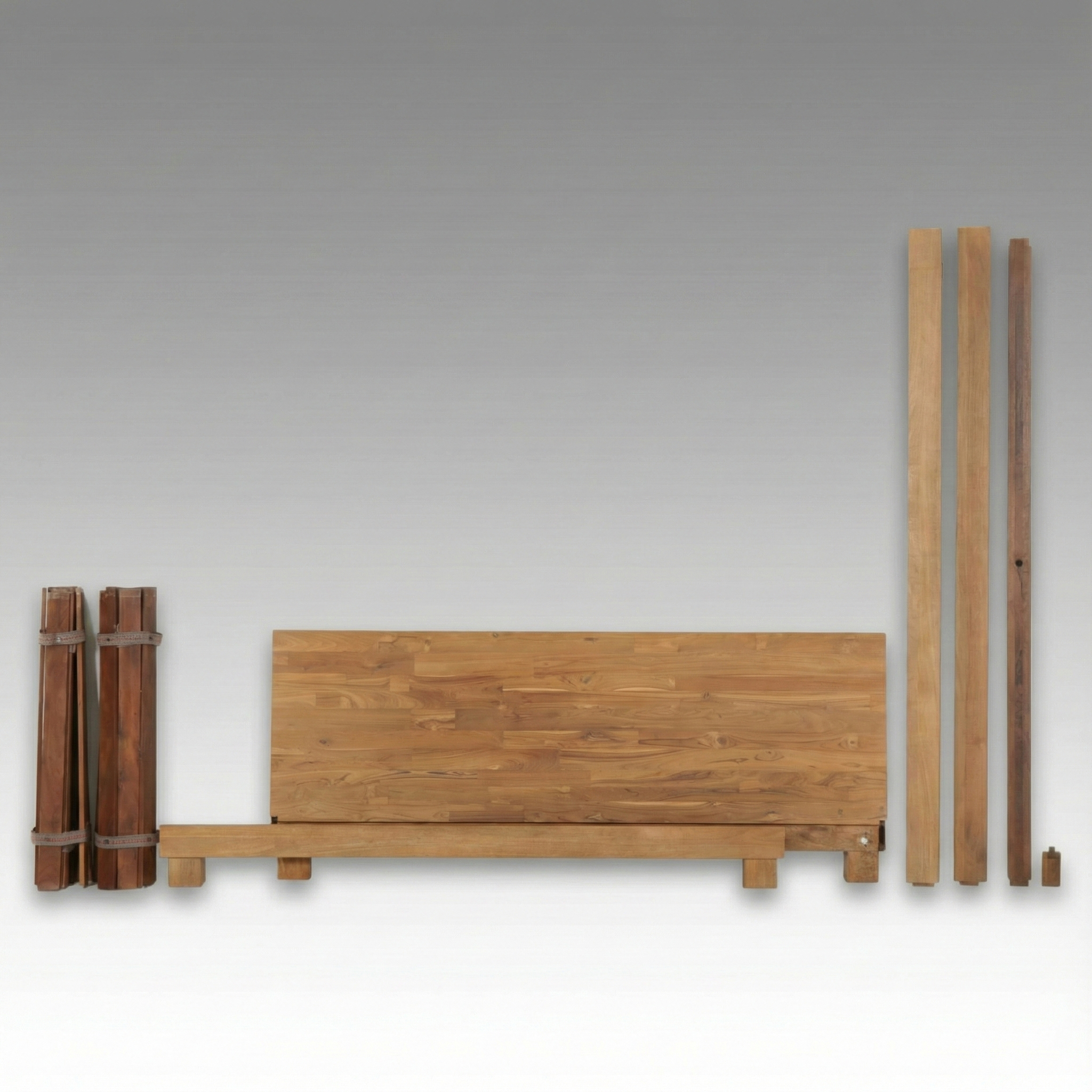 CB2 "Dondra" Reclaimed Teak King Size Bed Frame, 2020