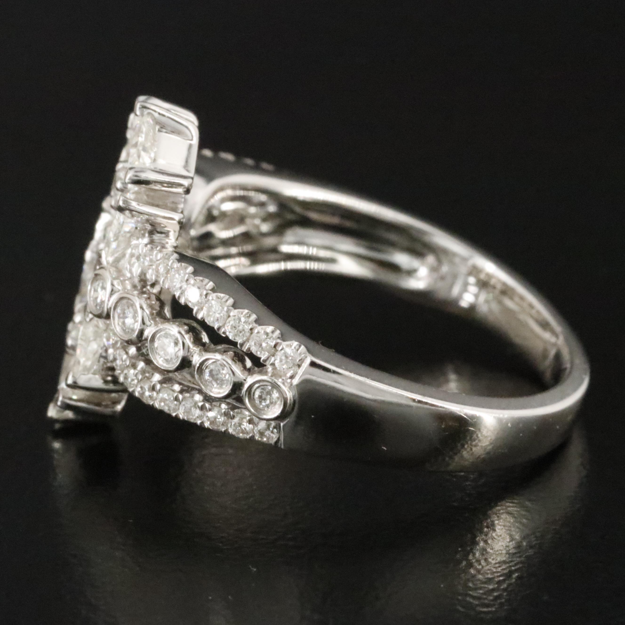 18K 1.26 CTW Diamond Floral Ring