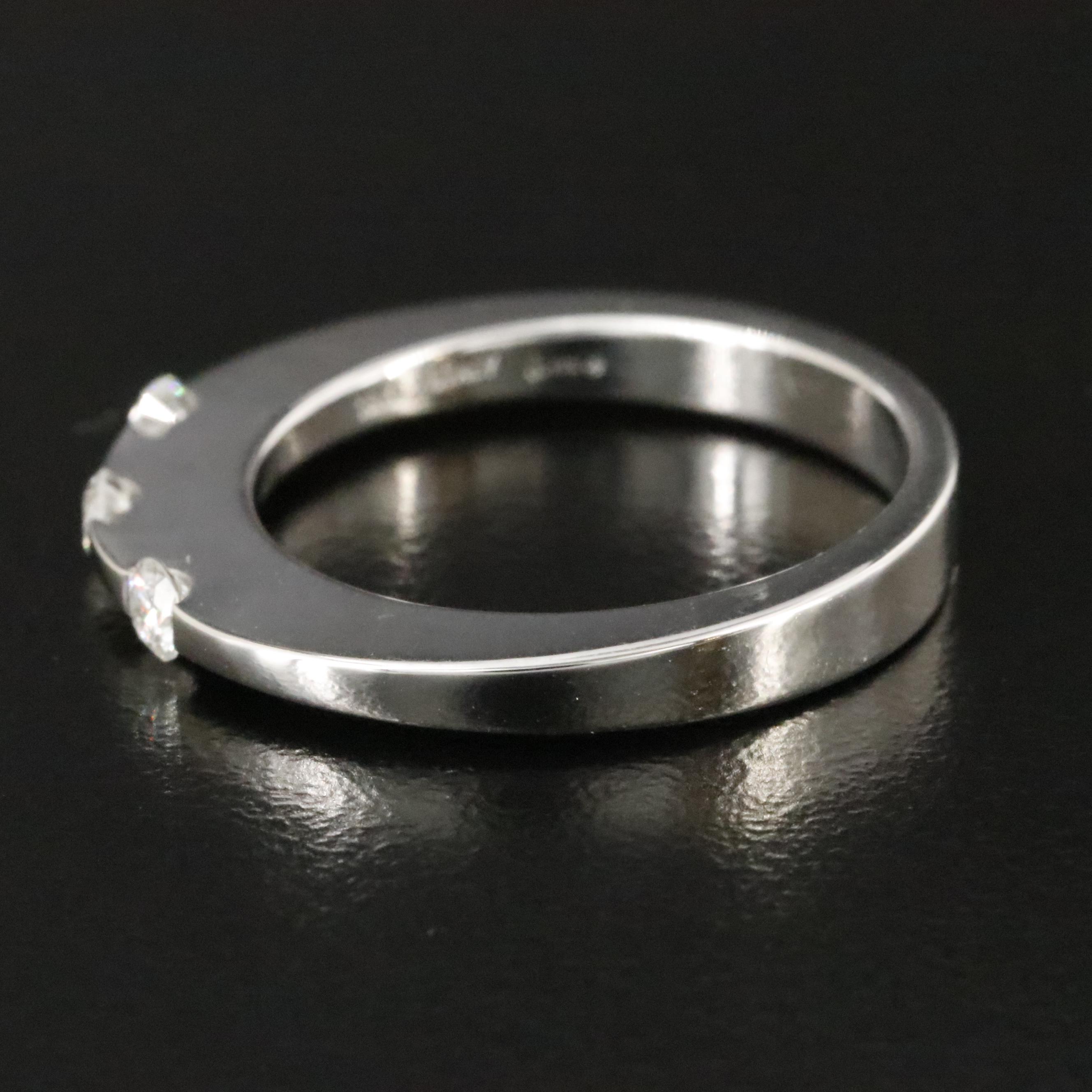 Roberto Coin Classica Parisienne 18K Three Diamond Ring