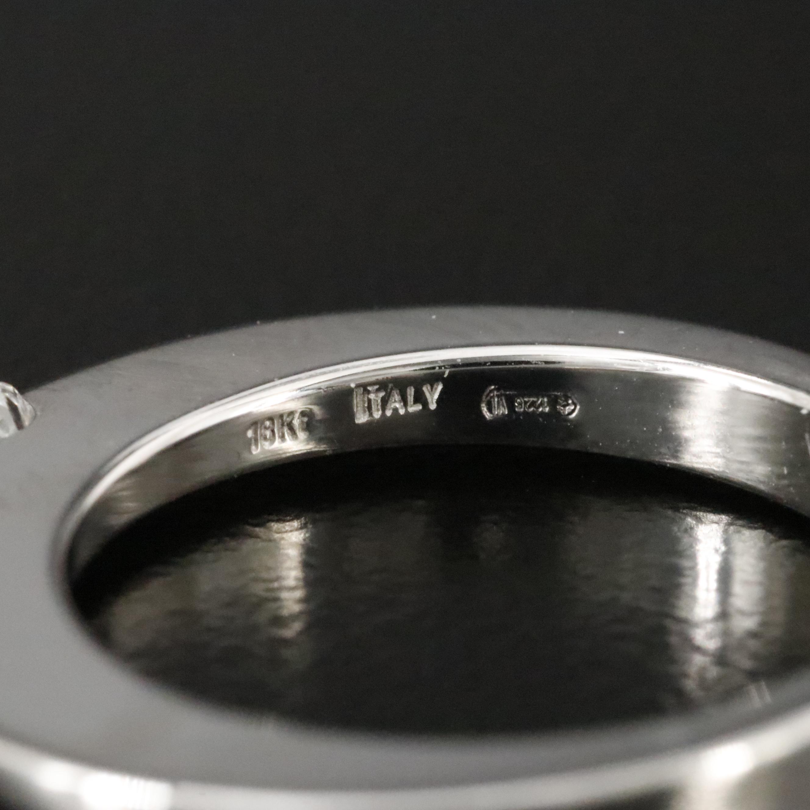 Roberto Coin Classica Parisienne 18K Three Diamond Ring