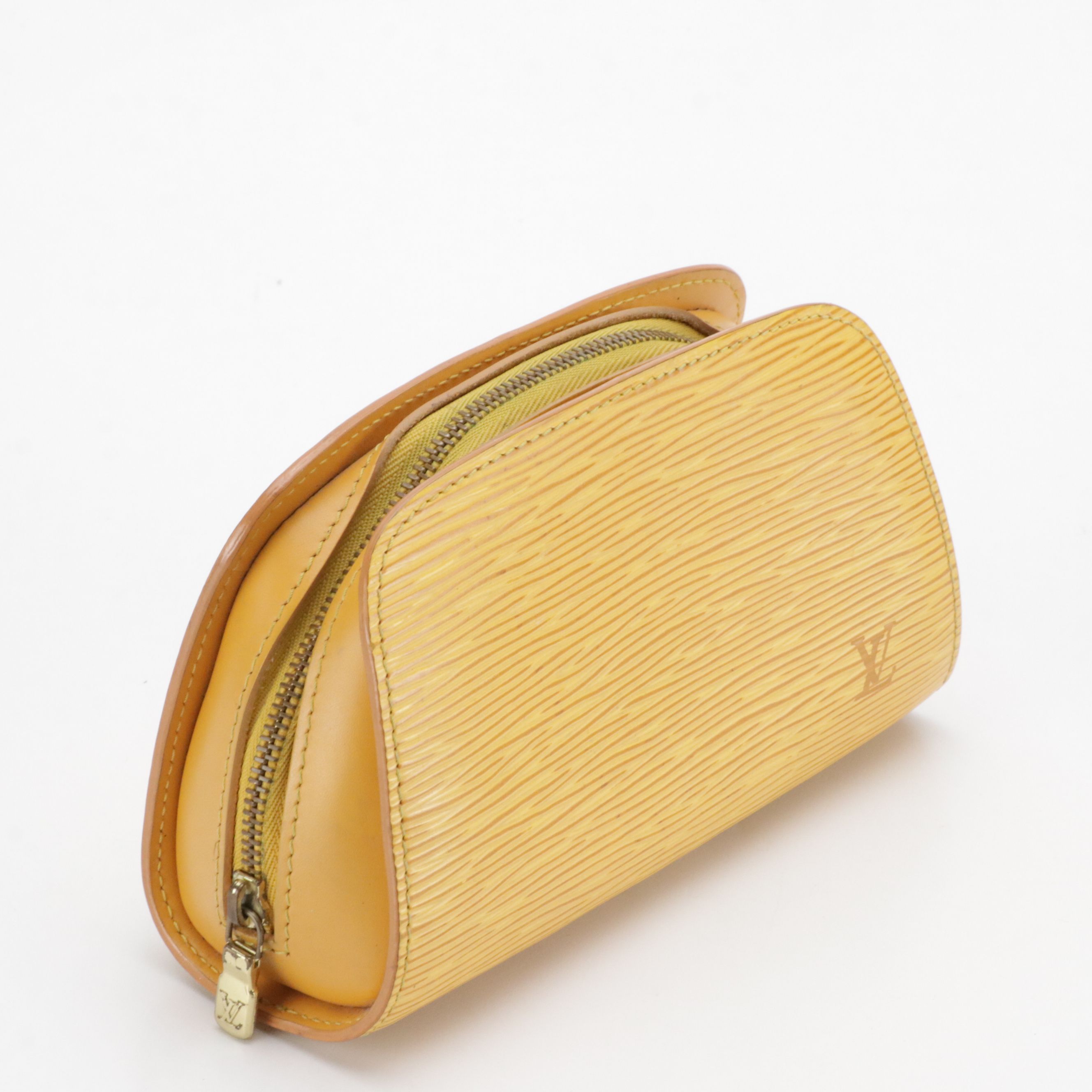 Louis Vuitton Dauphine PM Zip Pouch in Tassil Yellow Epi Leather
