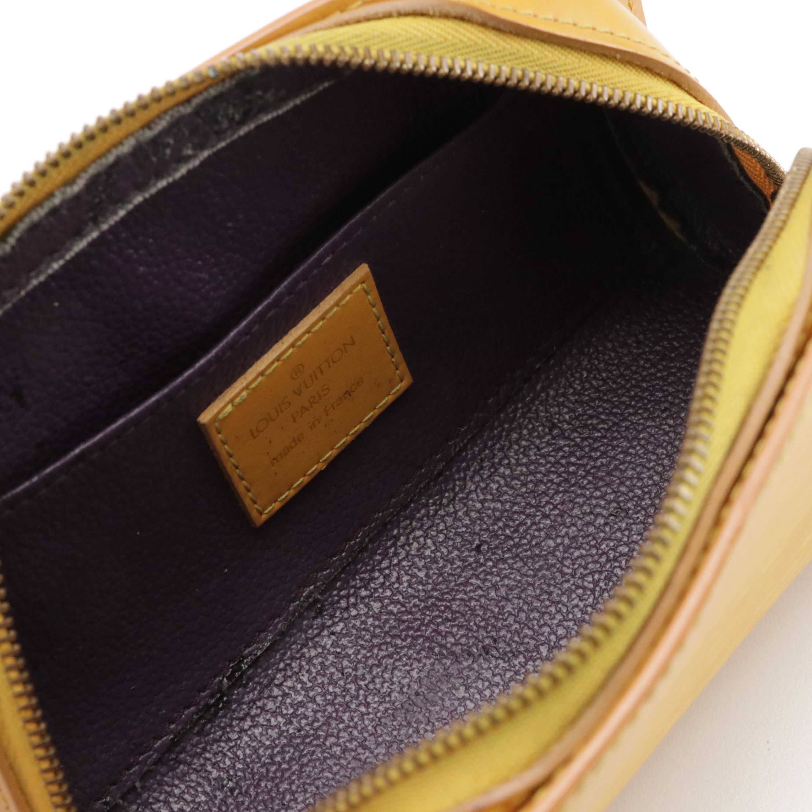 Louis Vuitton Dauphine PM Zip Pouch in Tassil Yellow Epi Leather