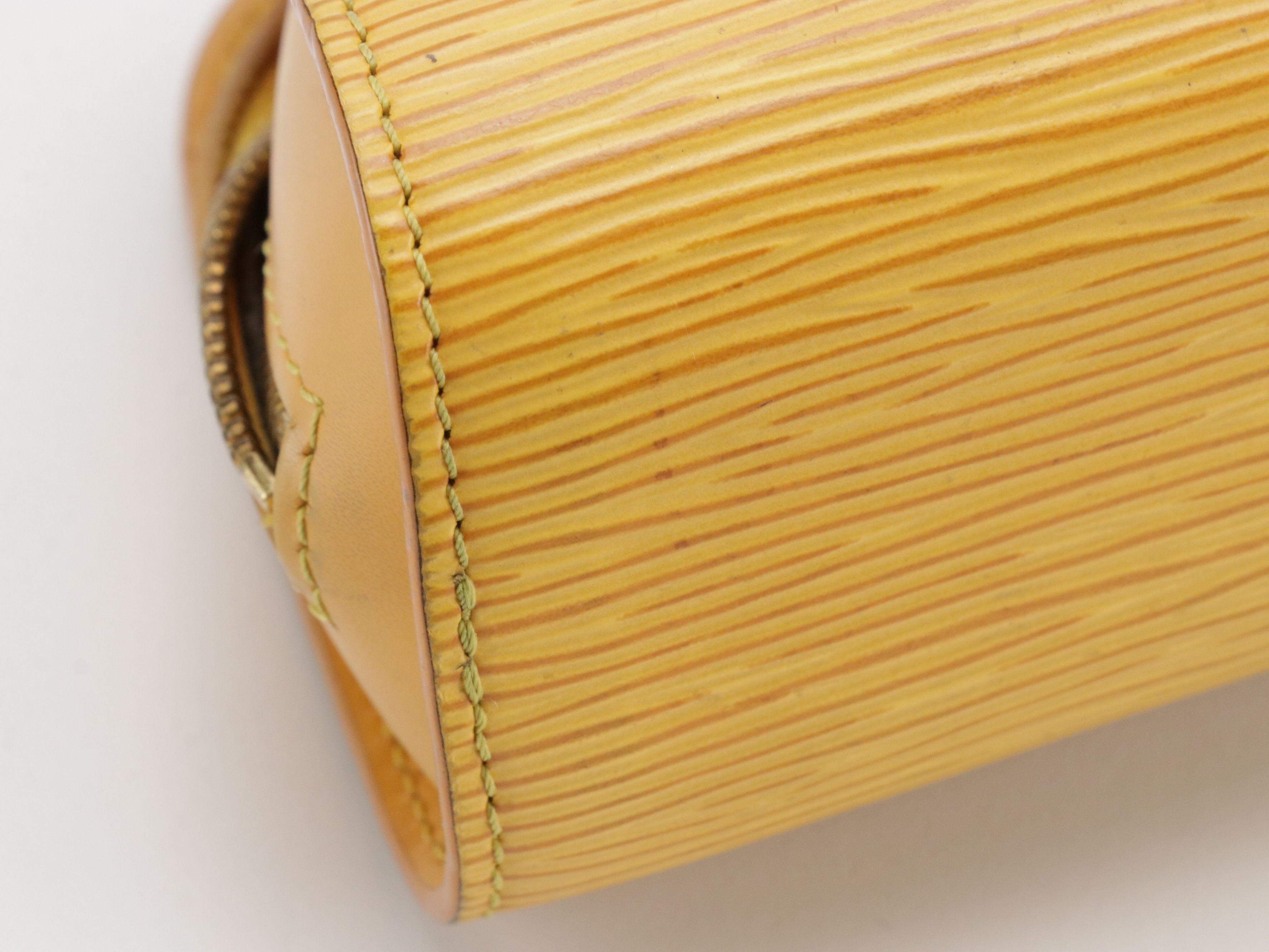 Louis Vuitton Dauphine PM Zip Pouch in Tassil Yellow Epi Leather