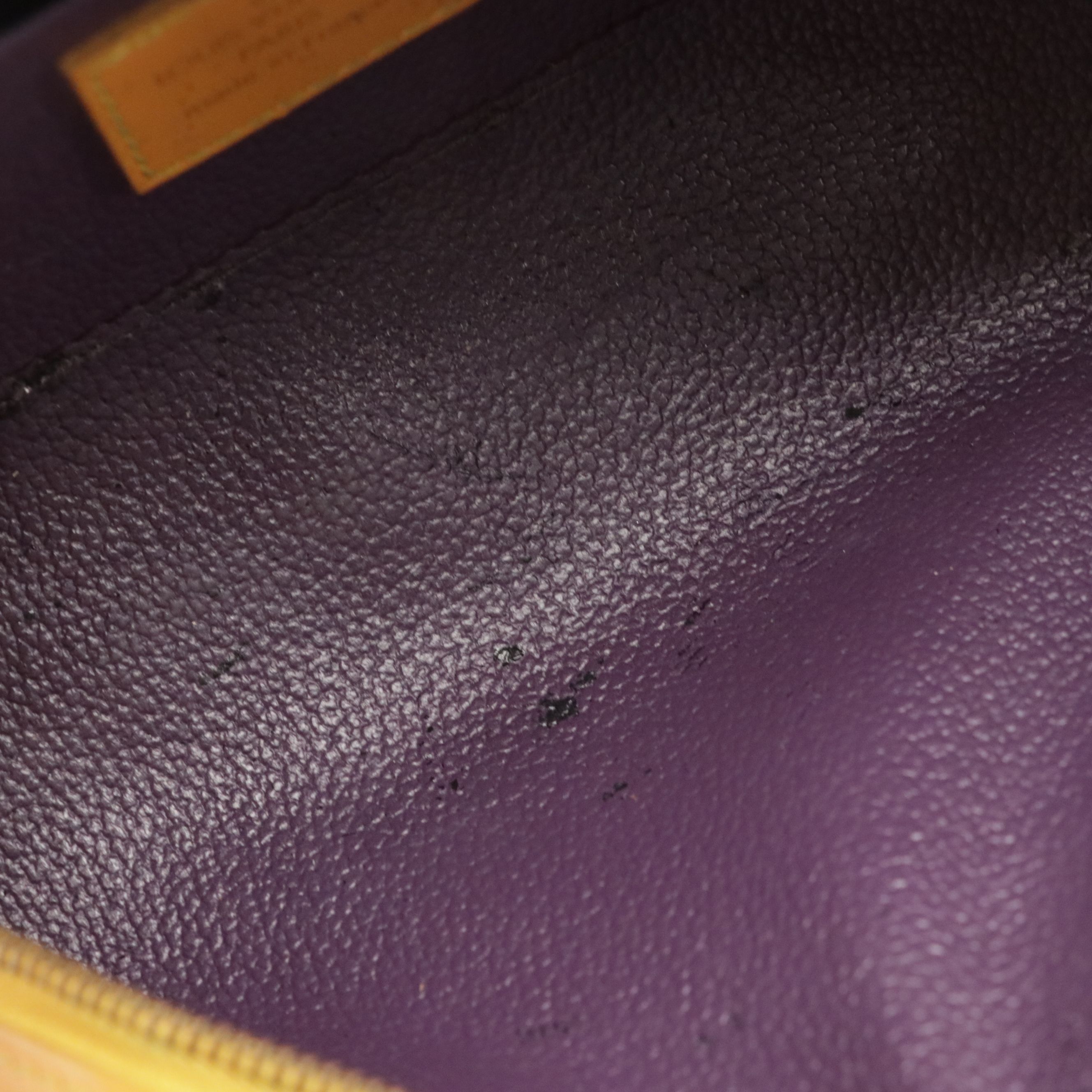 Louis Vuitton Dauphine PM Zip Pouch in Tassil Yellow Epi Leather