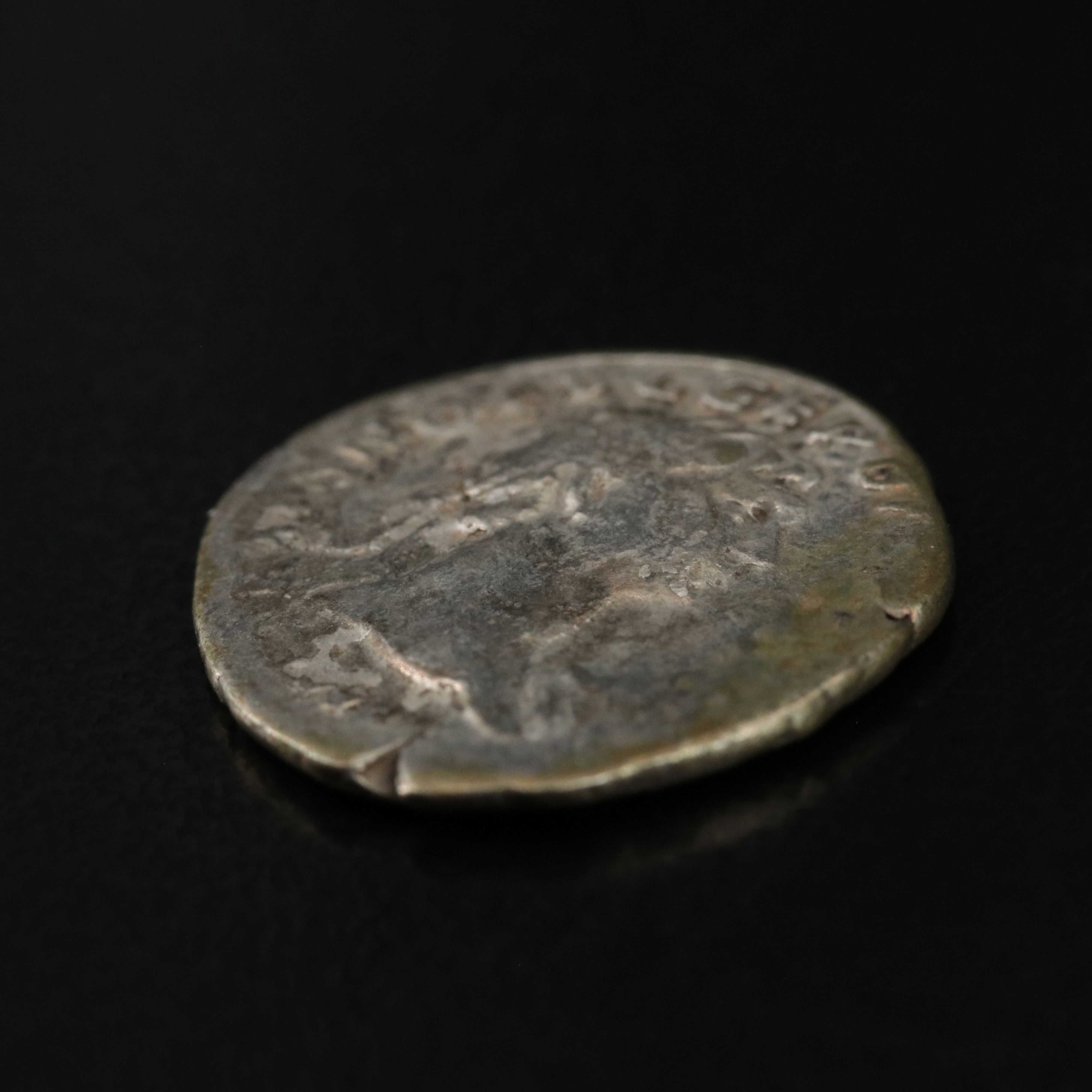 Ancient Roman Imperial AR Denarius Coin of Trajan, ca. 109 A.D.