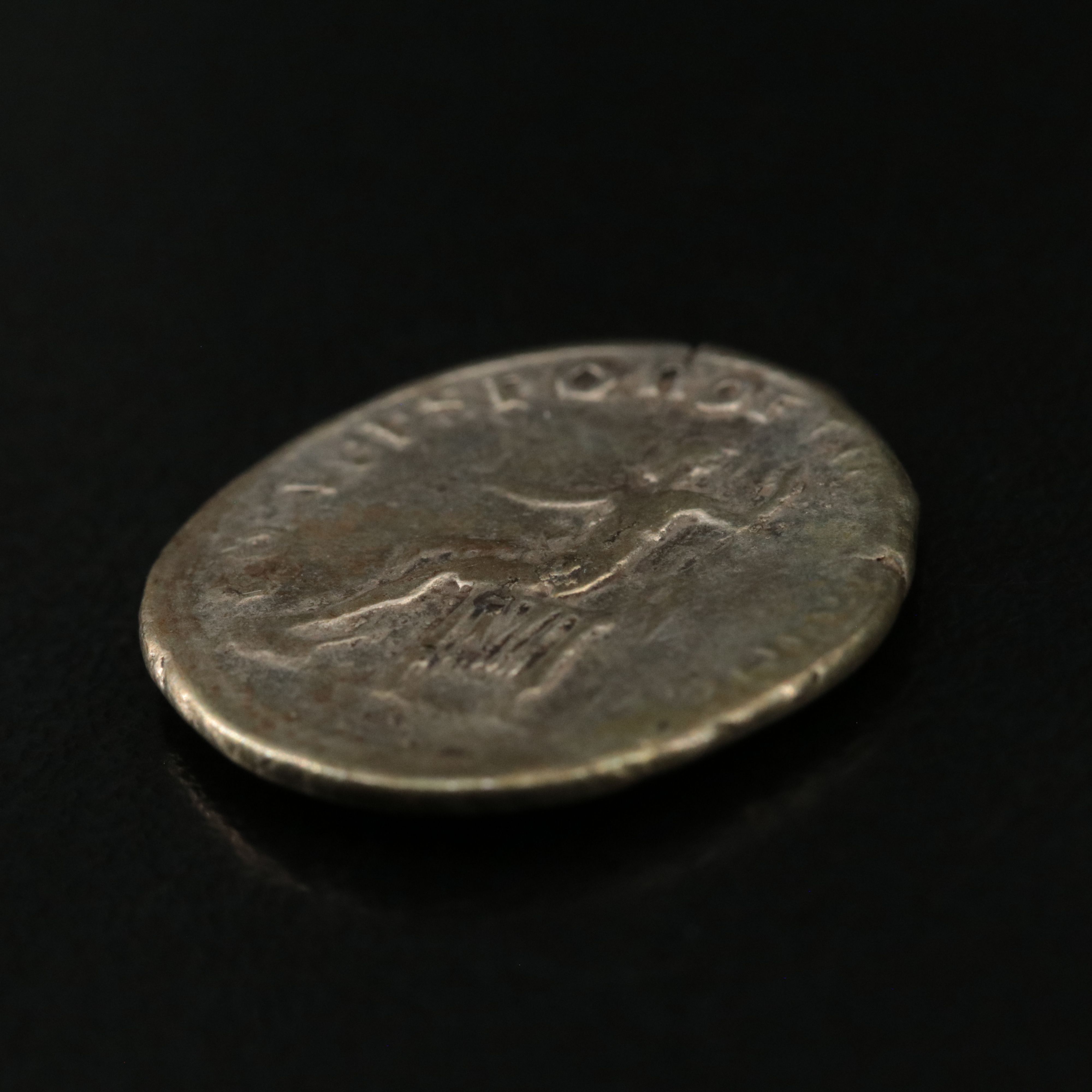 Ancient Roman Imperial AR Denarius Coin of Trajan, ca. 109 A.D.
